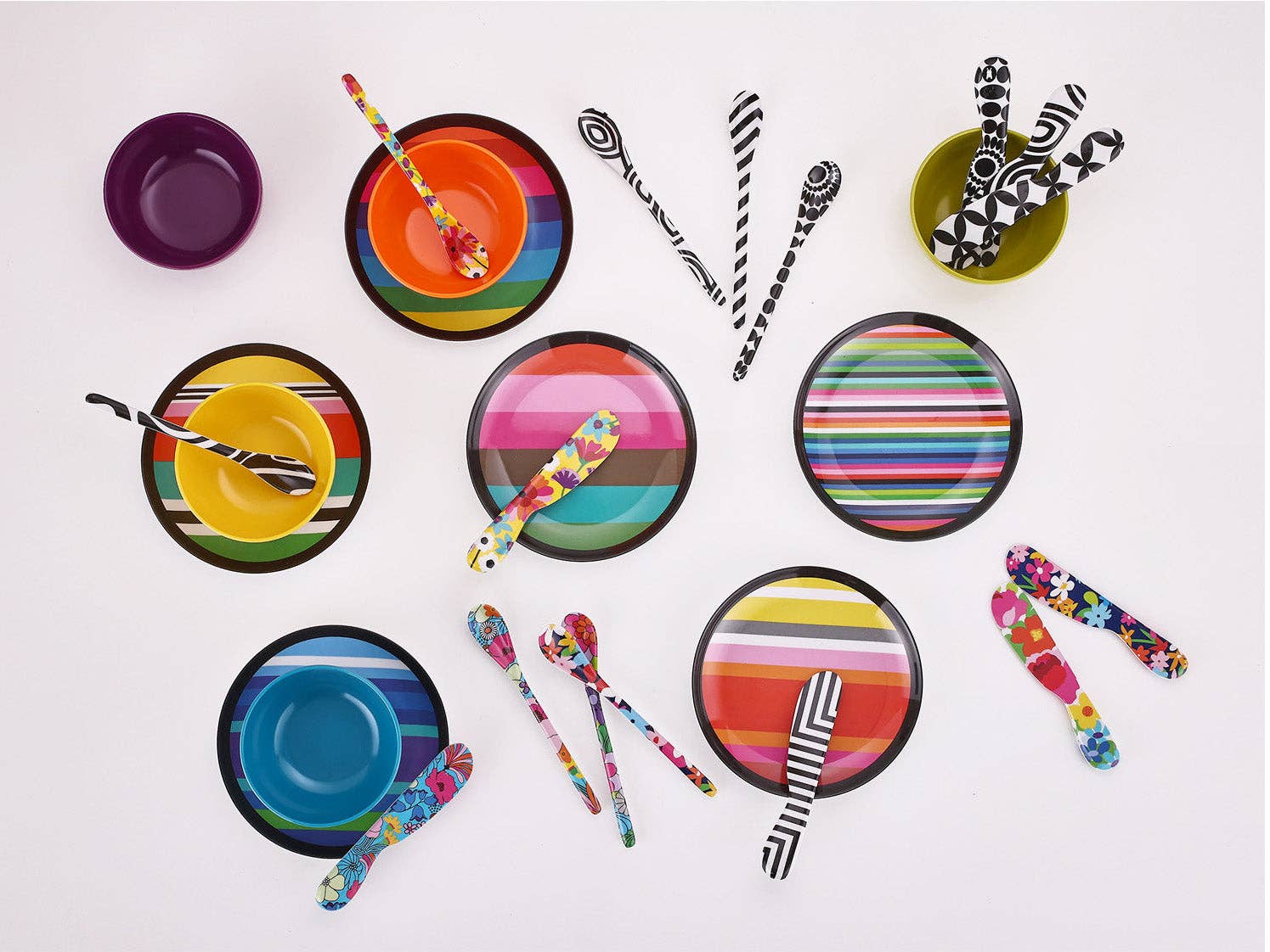 French Bull - Garden Floral Dessert Spoon Set