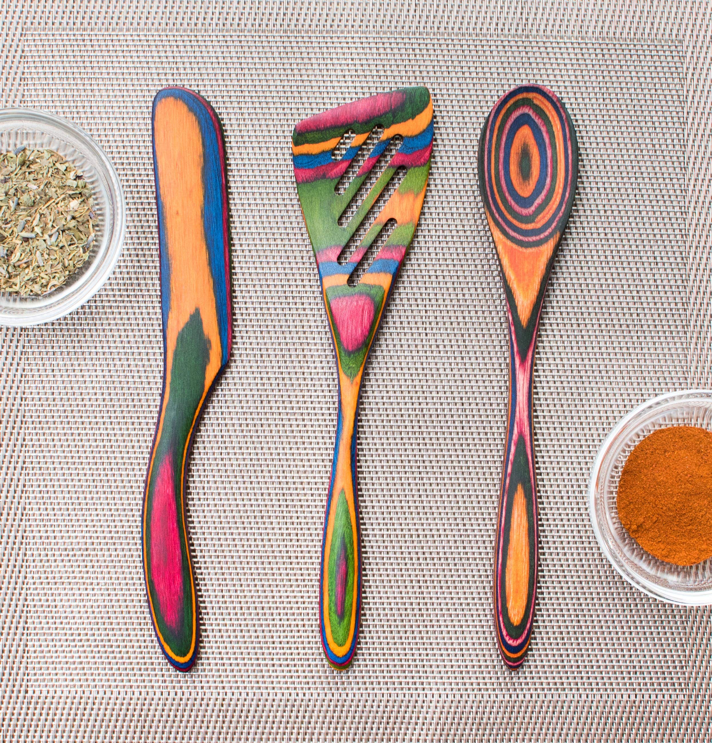 8" Rainbow Pakka Mini Slotted Spatula - MaisonBeach