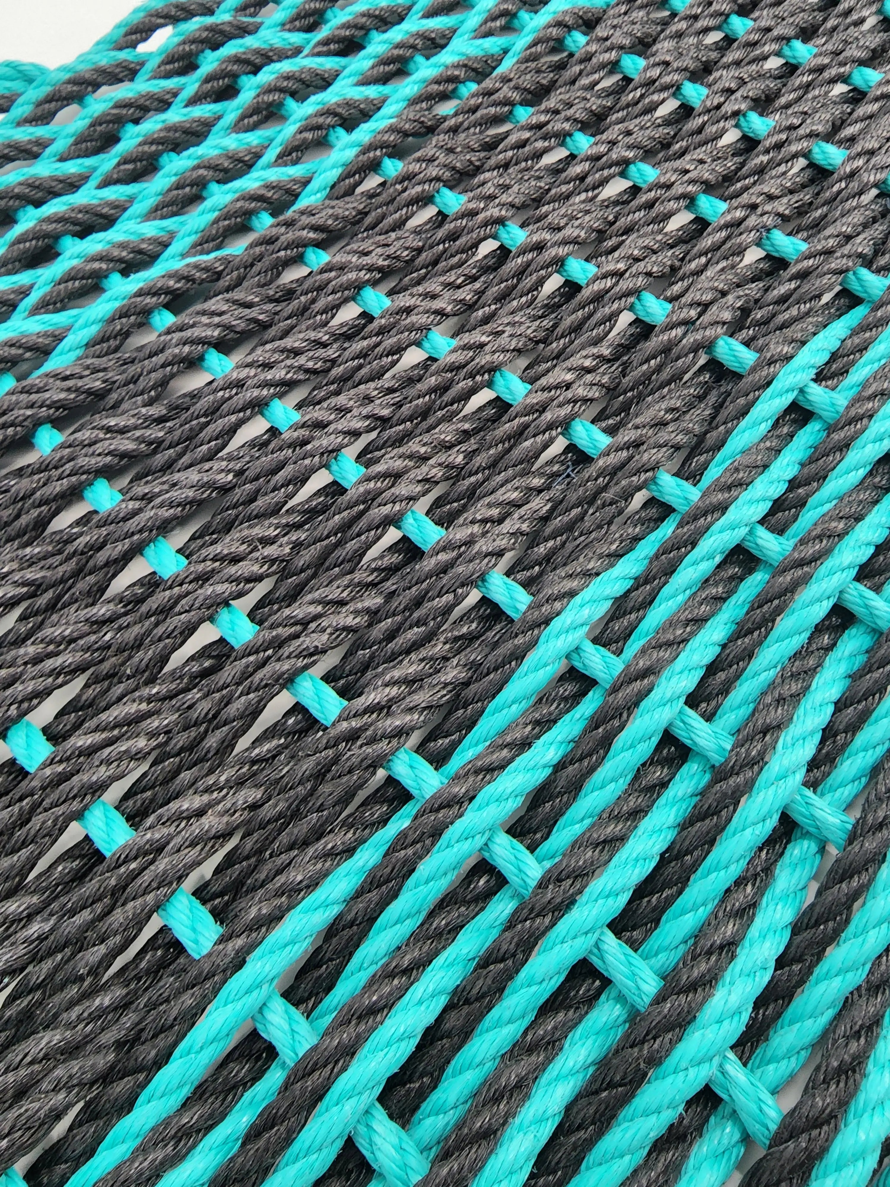Large Double Weave Lobster Rope Mat, Vibrant Colors, Long Lasting Durable - MaisonBeach
