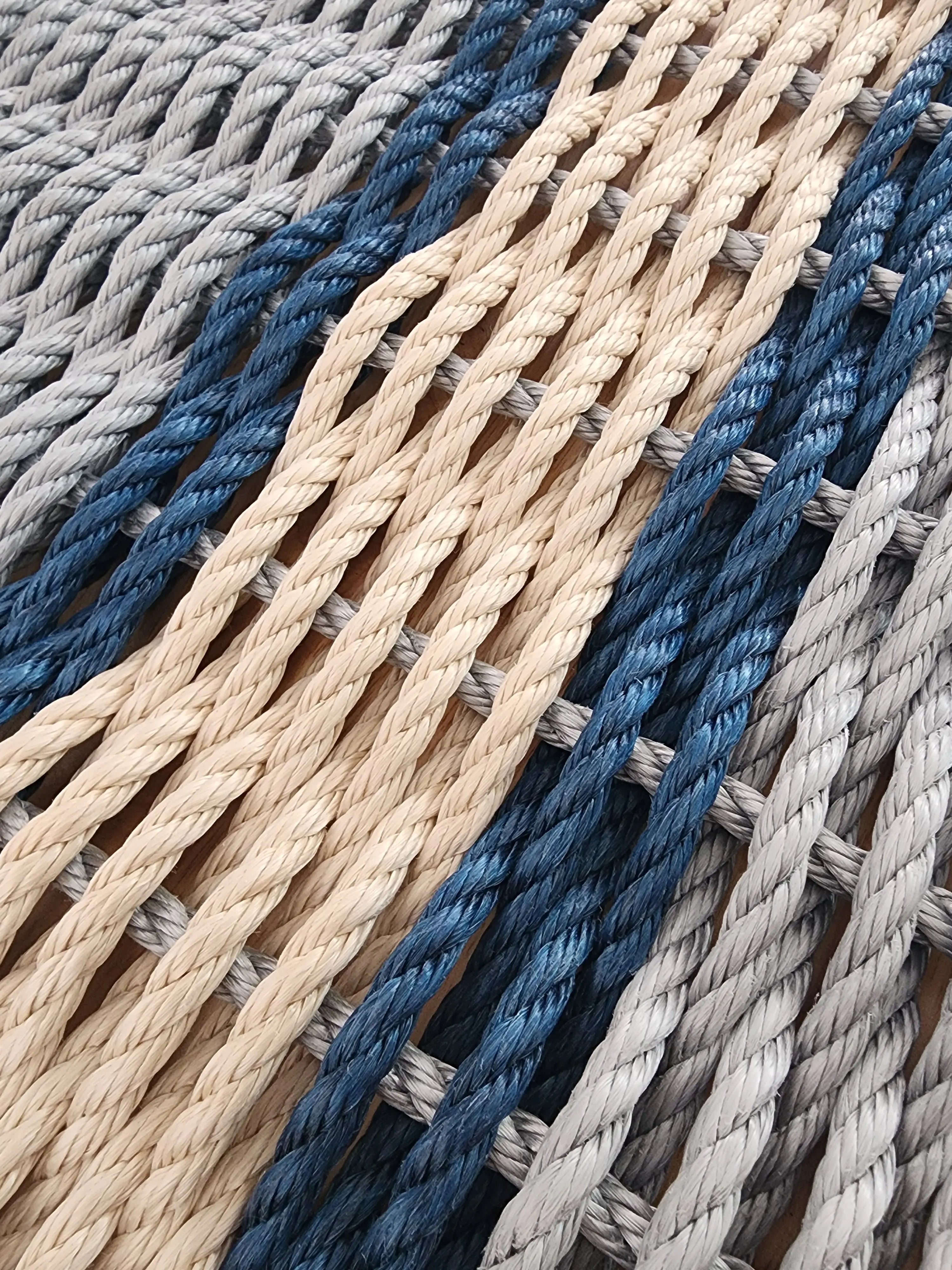 Light Gray and Light Tan with Navy Blue Accents - MaisonBeach