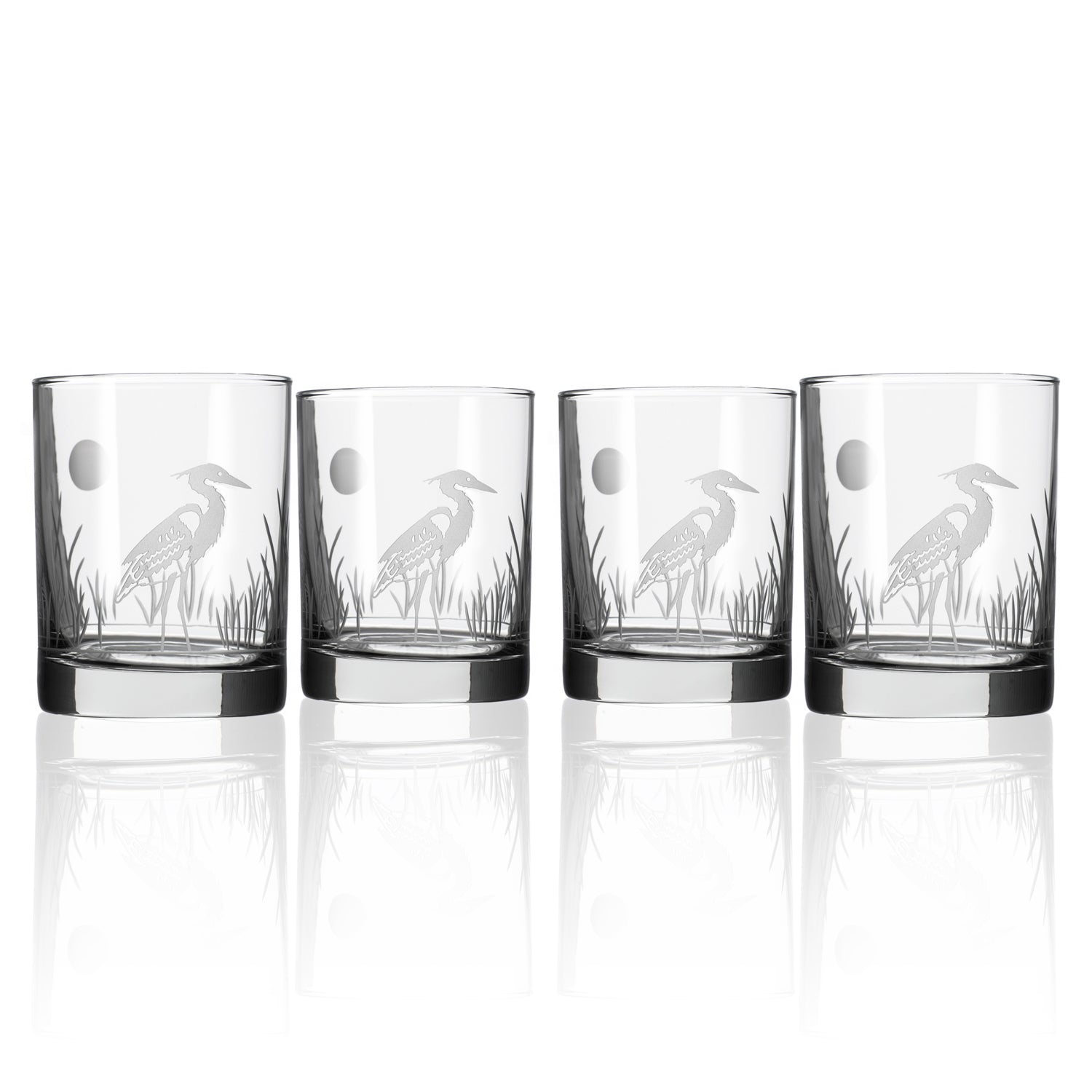 Heron 13 oz. Double Old Fashions-Set of 4 - MaisonBeach