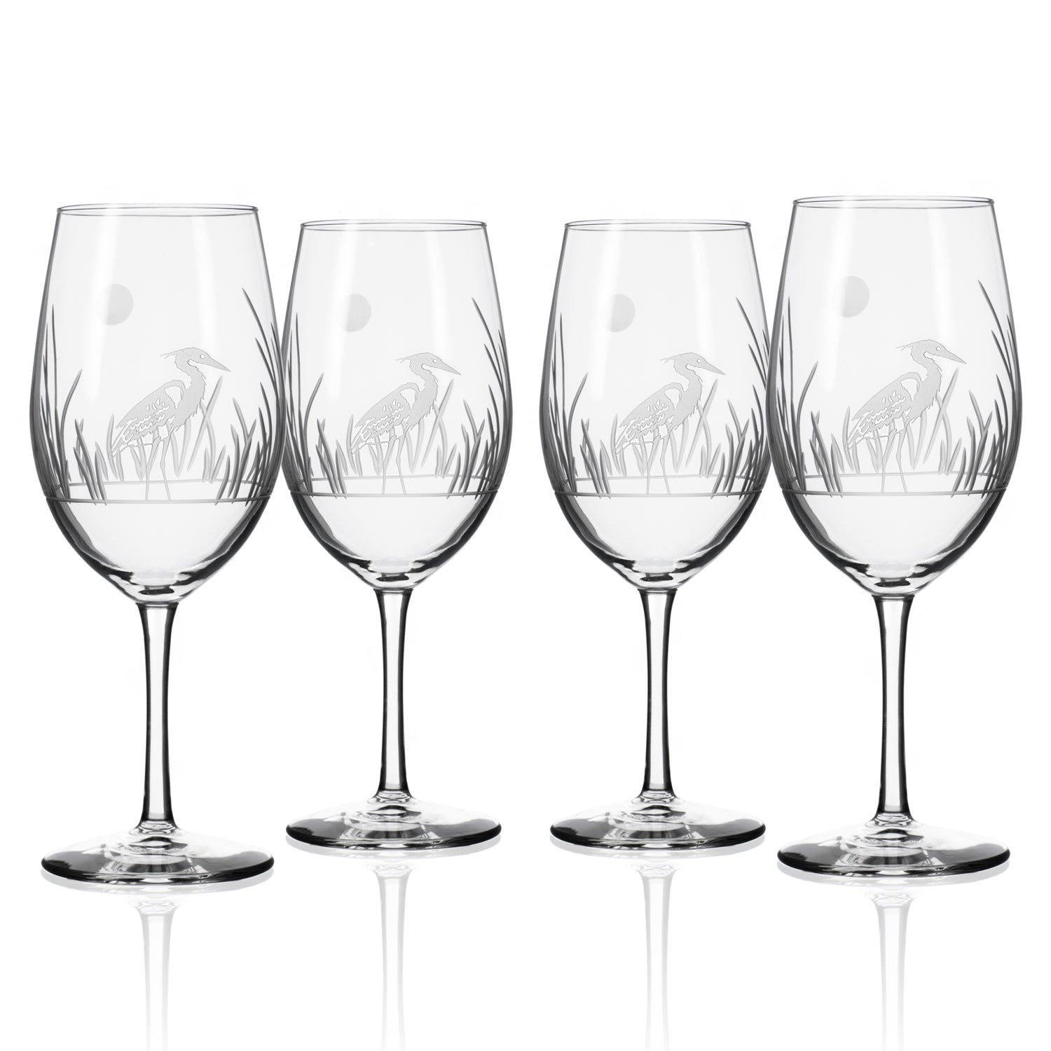 Heron 18oz. All Purpose Wine Glass-Set of 4 - MaisonBeach