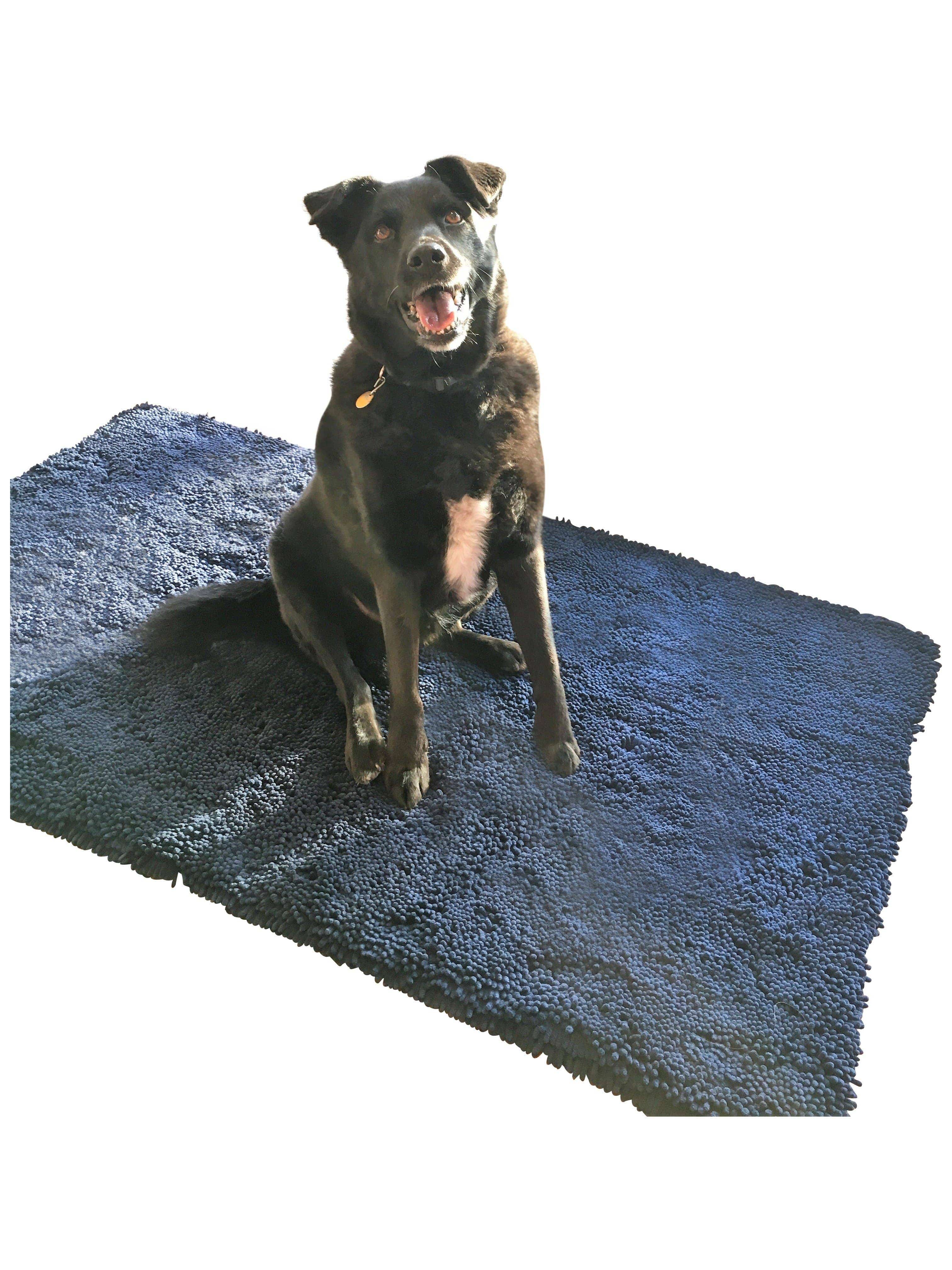 Soggy Doggy Doormat - Plain Navy Blue Soggy Doggy Doormat In Large and Extra-Large: XL Size - MaisonBeach