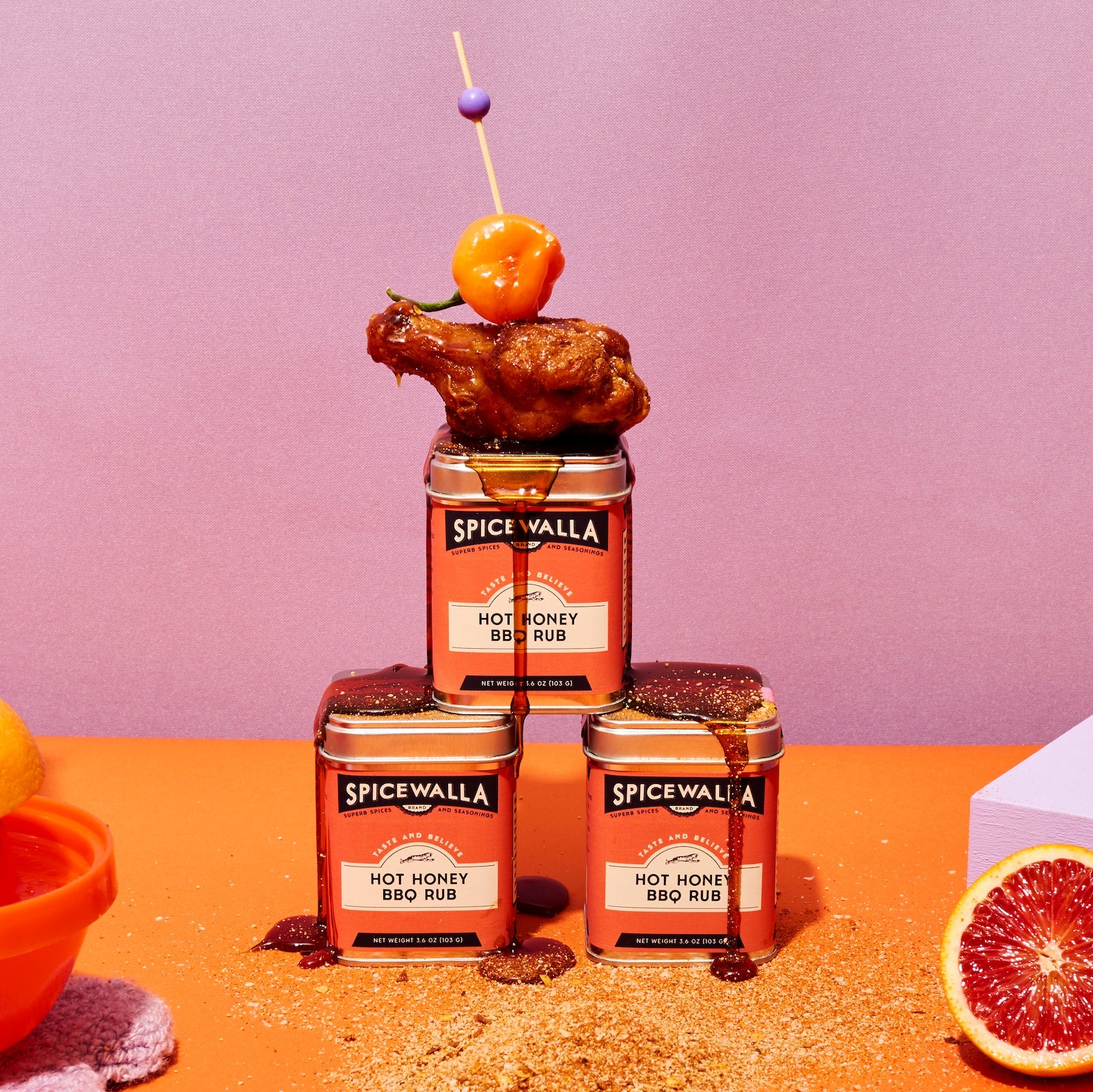 Hot Honey BBQ Rub - MaisonBeach