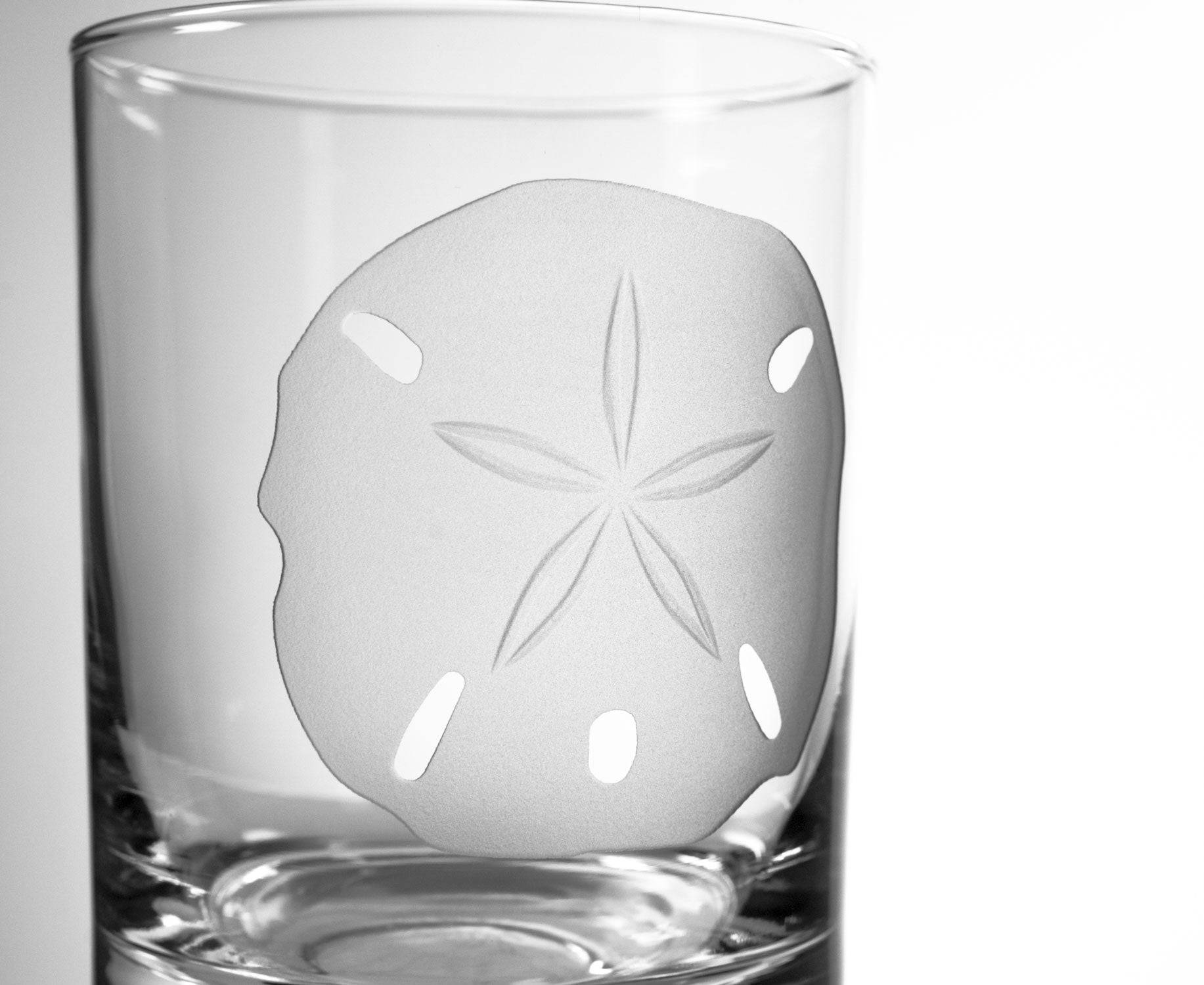SAND DOLLAR ROCKS GLASSES Set of 4 - MaisonBeach