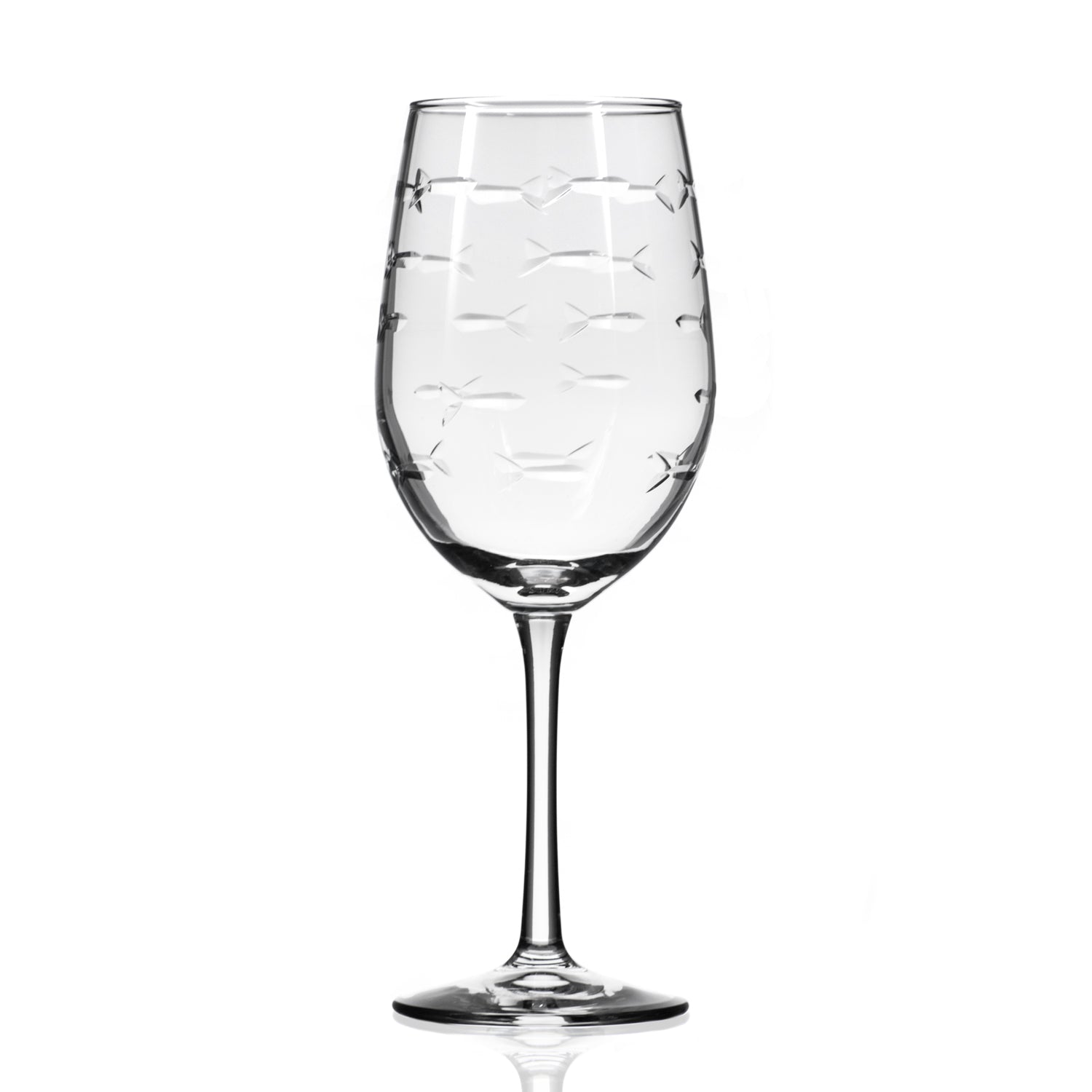 School of Fish 12oz Tulip Wine Glass-Choose One or Buy More and Save - MaisonBeach
