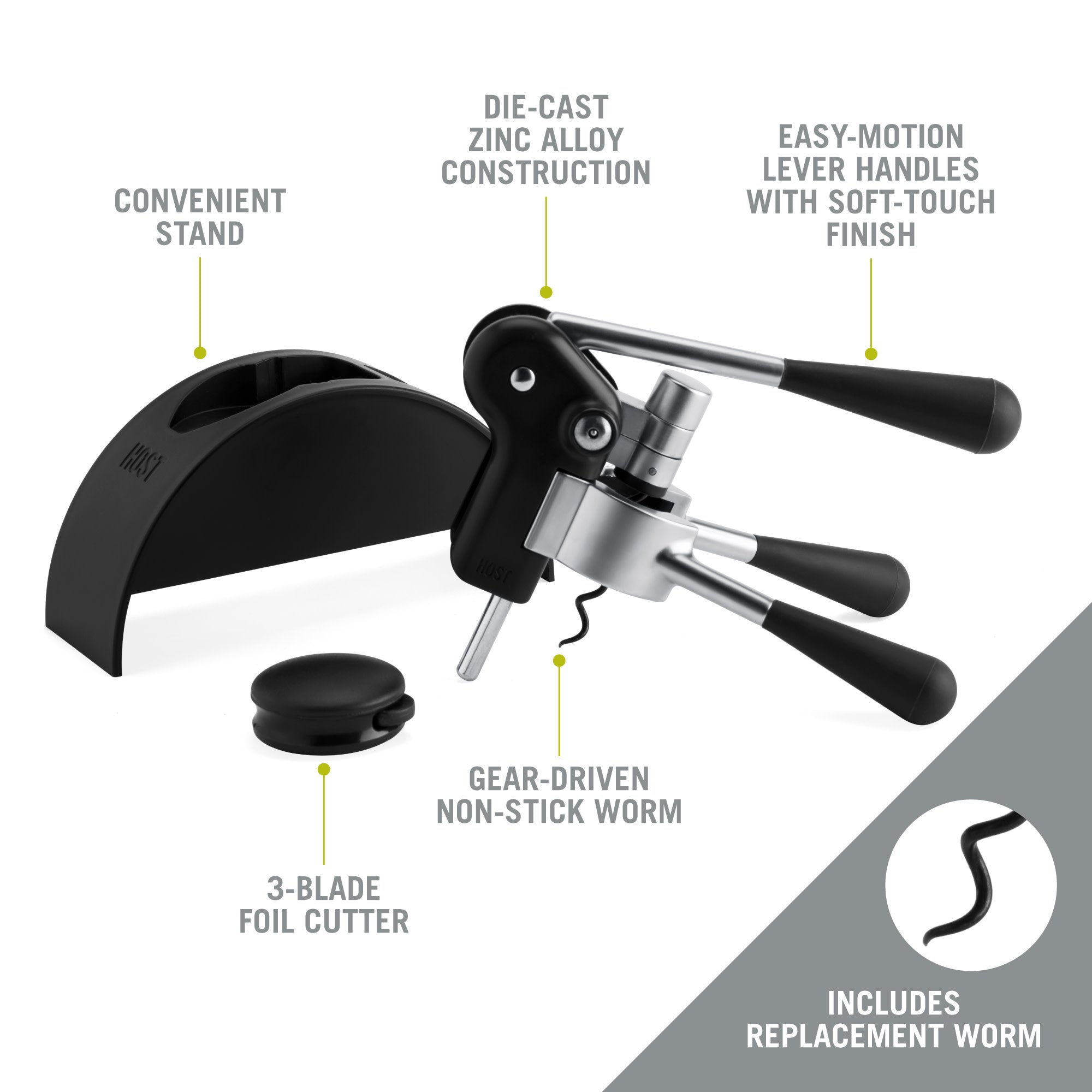 Lever Corkscrew Set - MaisonBeach