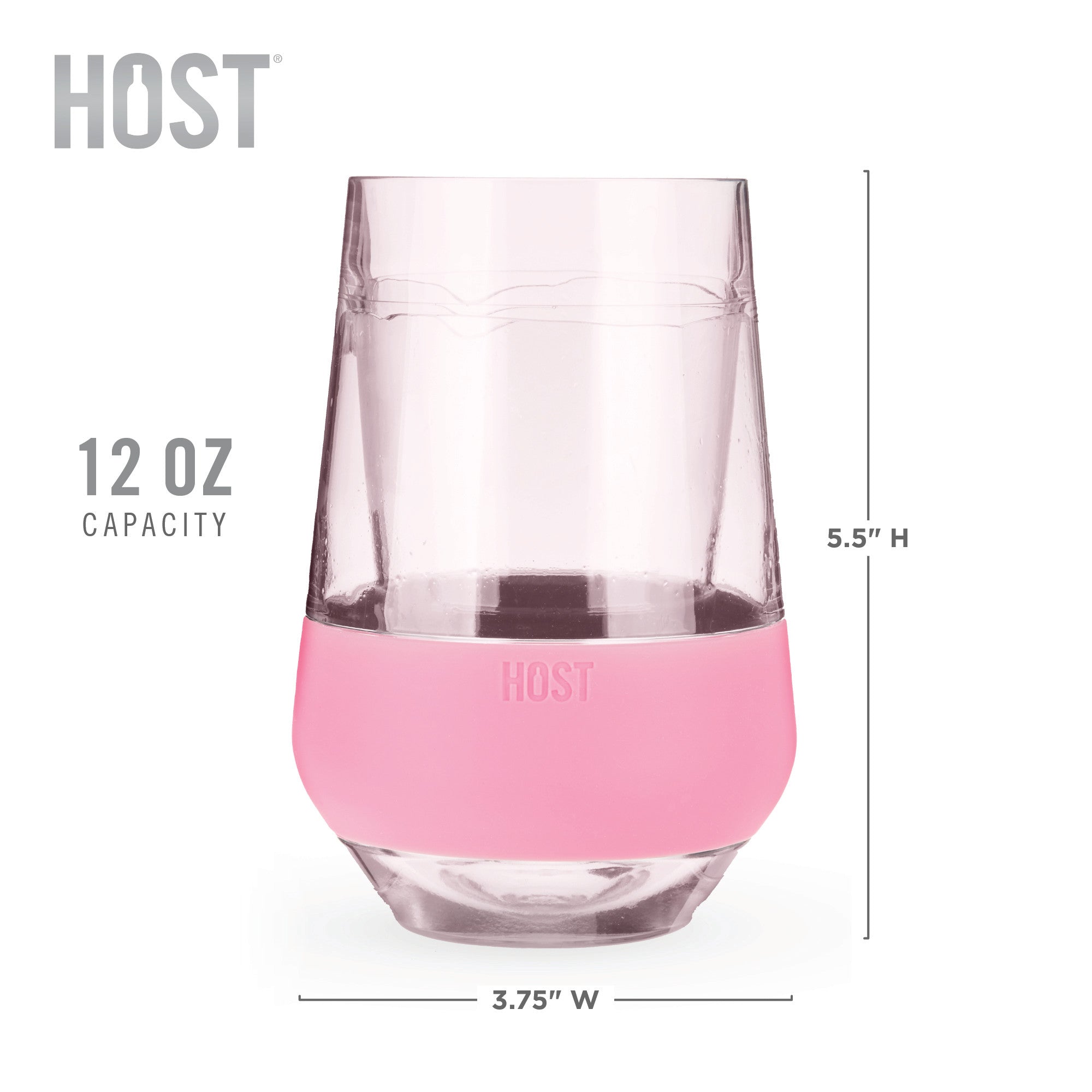 Wine FREEZE™ XL in Blush, Set of 2 - MaisonBeach