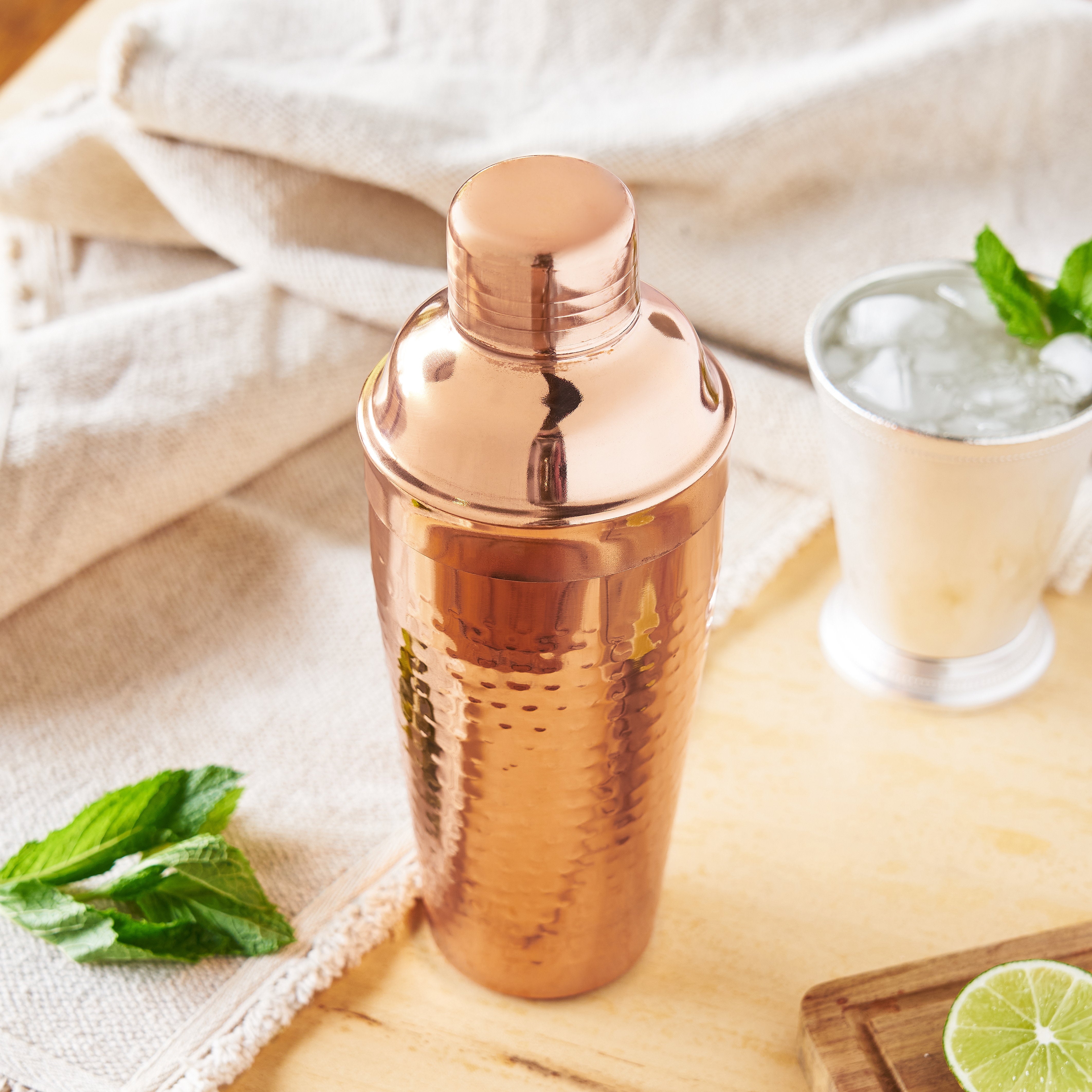 Hammered Copper Cocktail Shaker - MaisonBeach