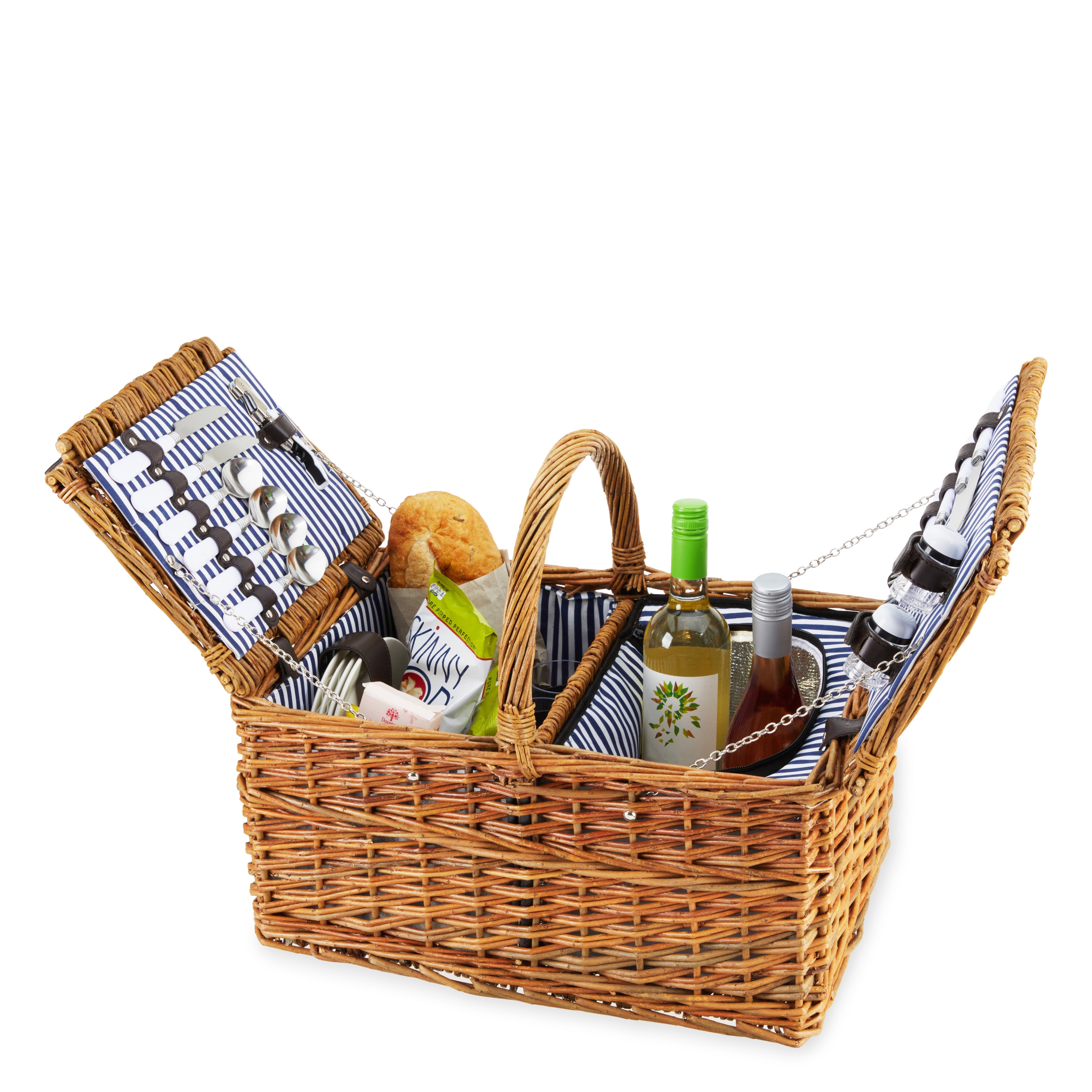 Cape Cod Wicker Picnic Basket Set - MaisonBeach