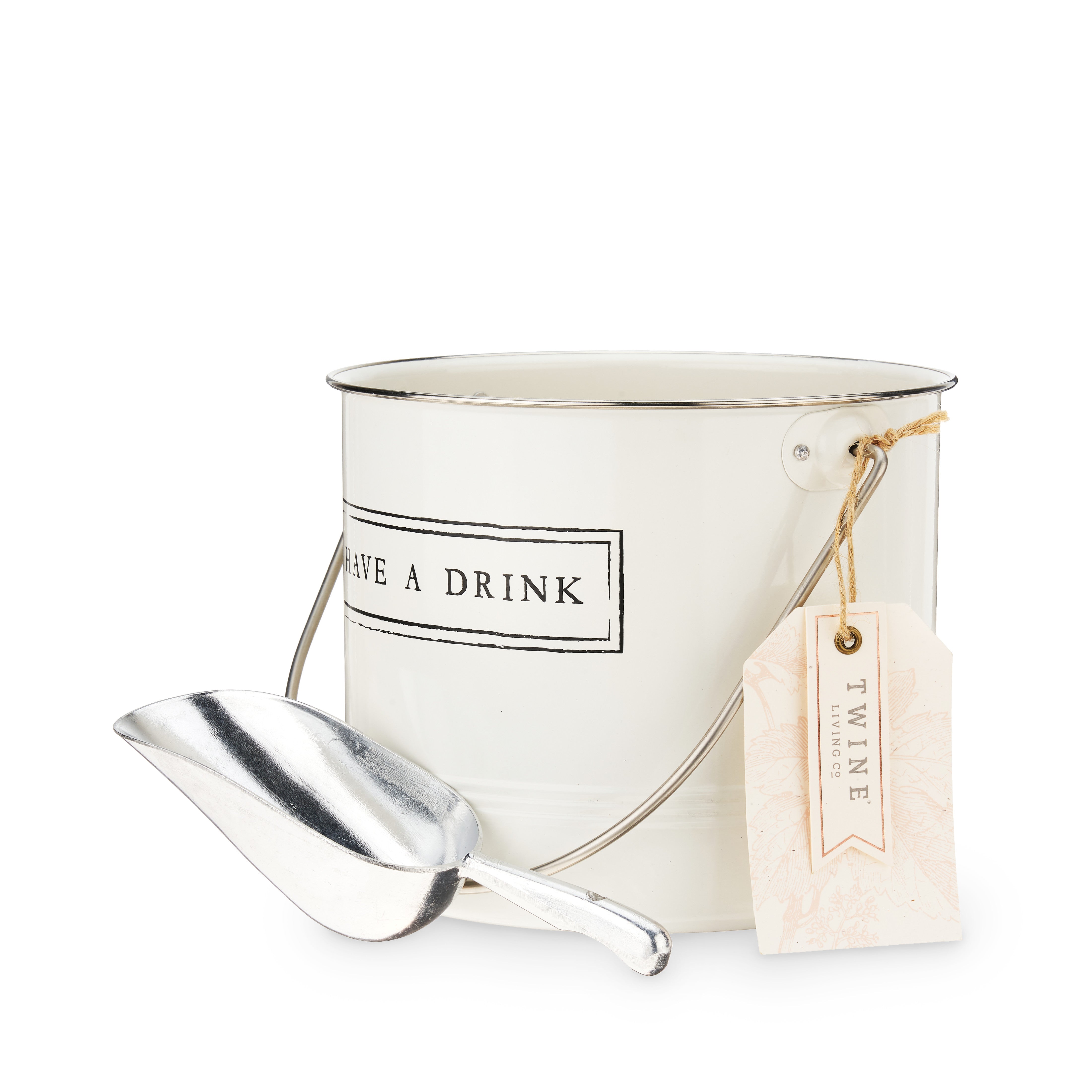 "Have A Drink" Ice Bucket and Scoop - MaisonBeach