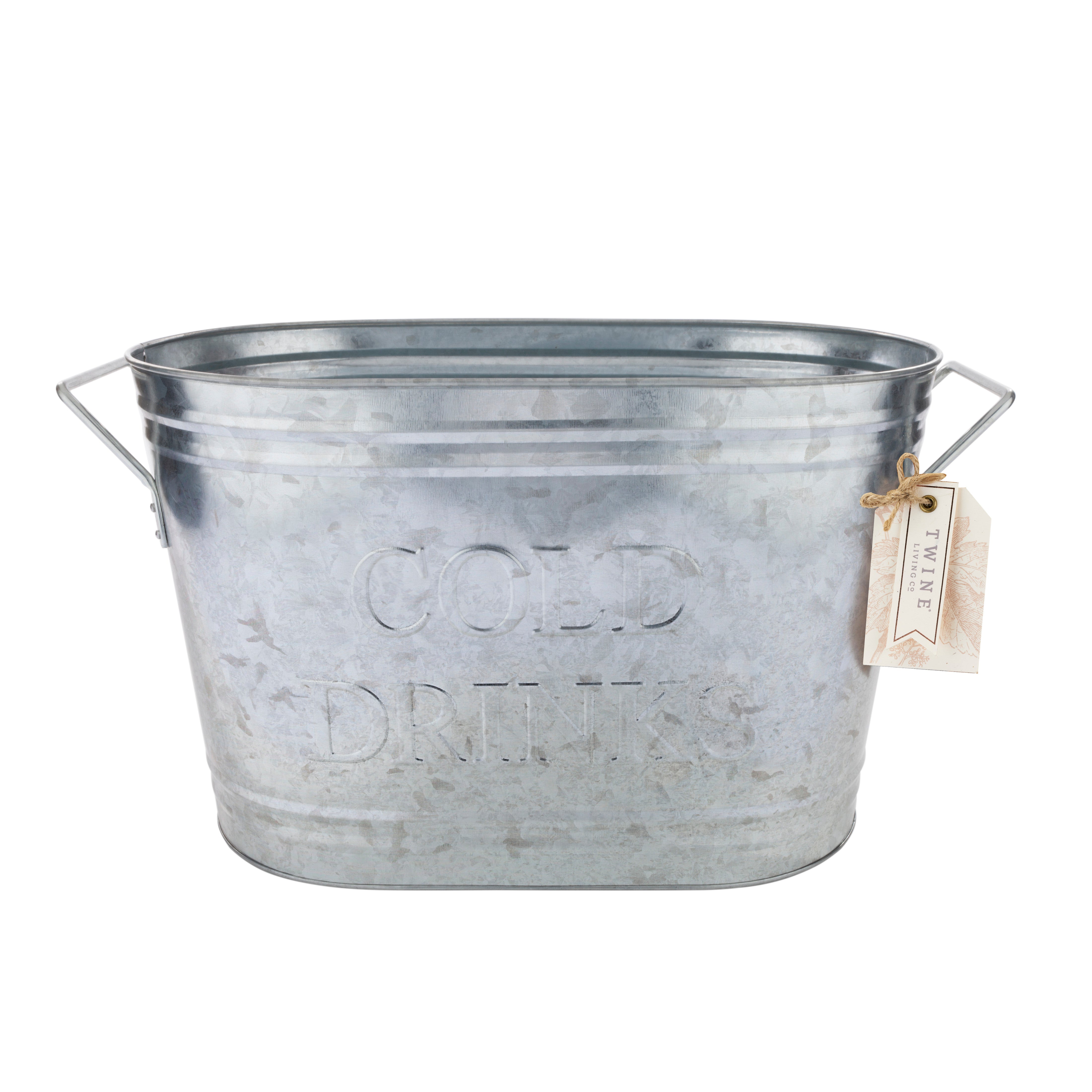 Cold Drinks Galvanized Metal Tub - MaisonBeach