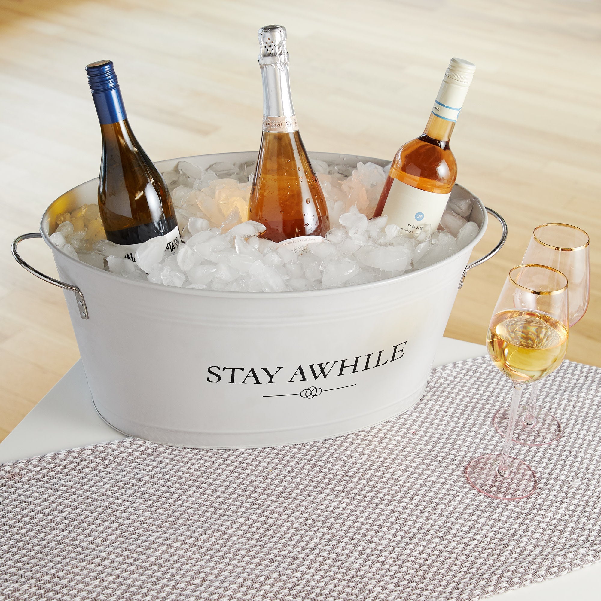 Stay Awhile Metal Drink Tub - MaisonBeach