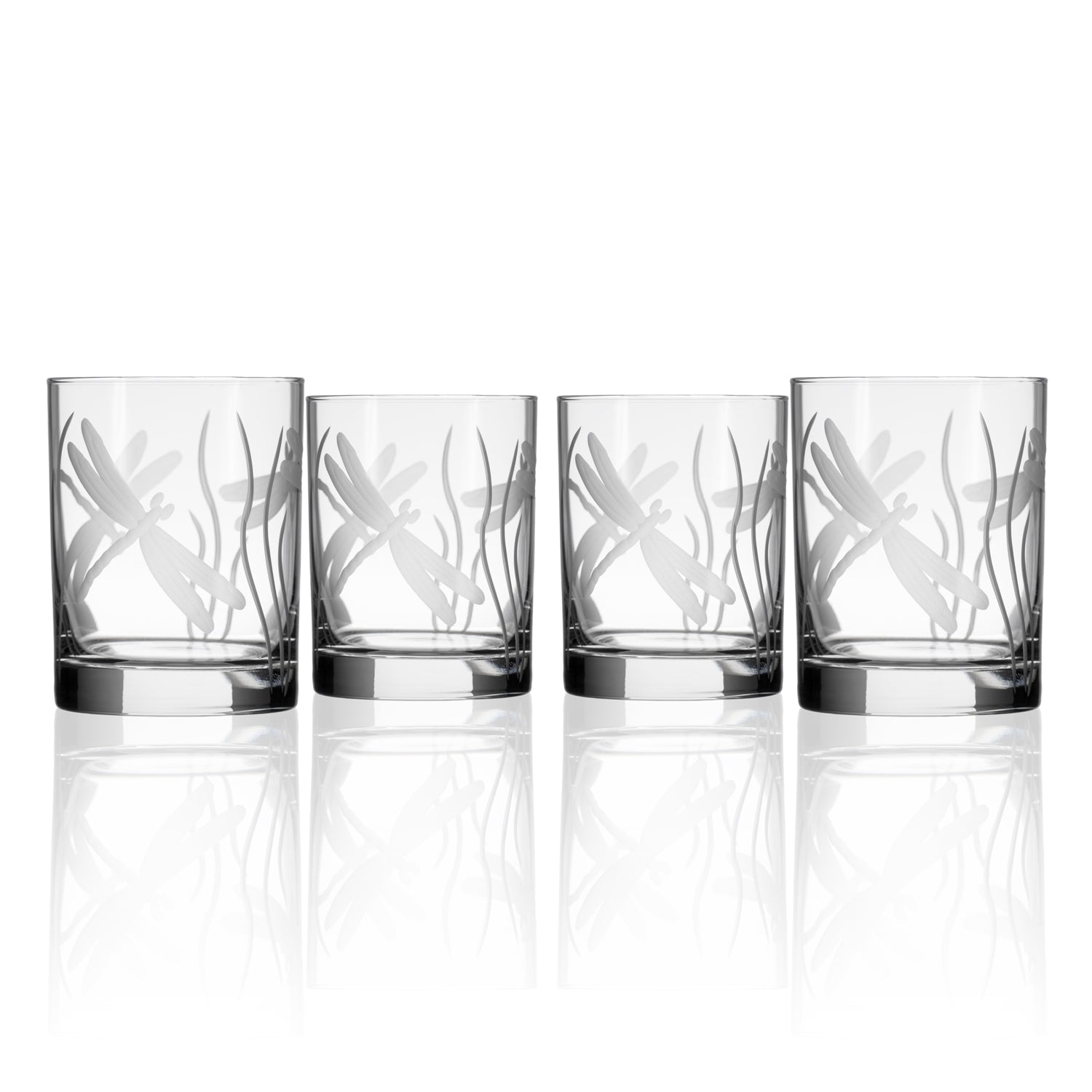 Rolf Glass Dragonfly Tumbler – engraved dragonfly glass