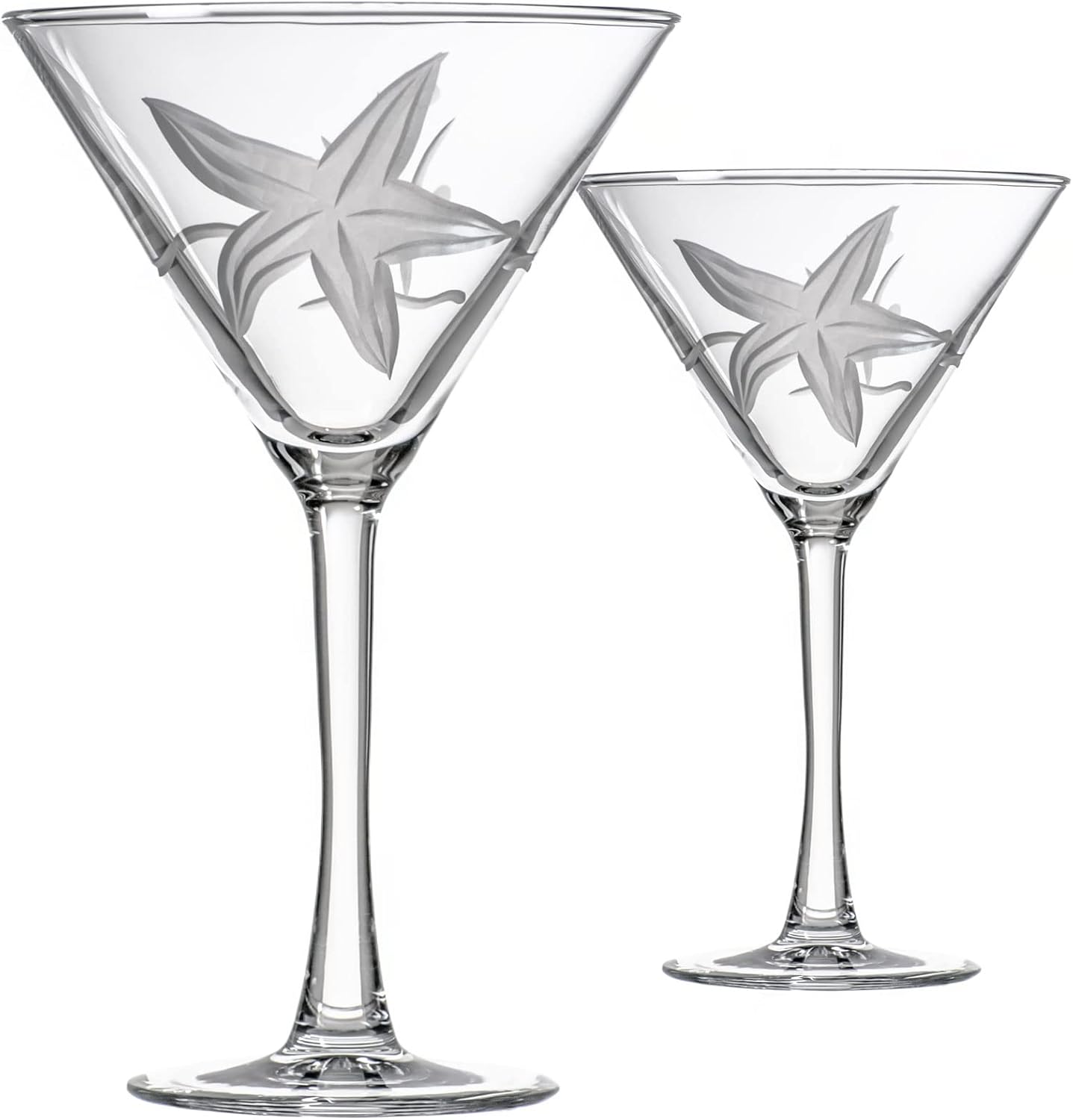 Starfish 10 oz. Martini Glasses-Set of 4 - MaisonBeach