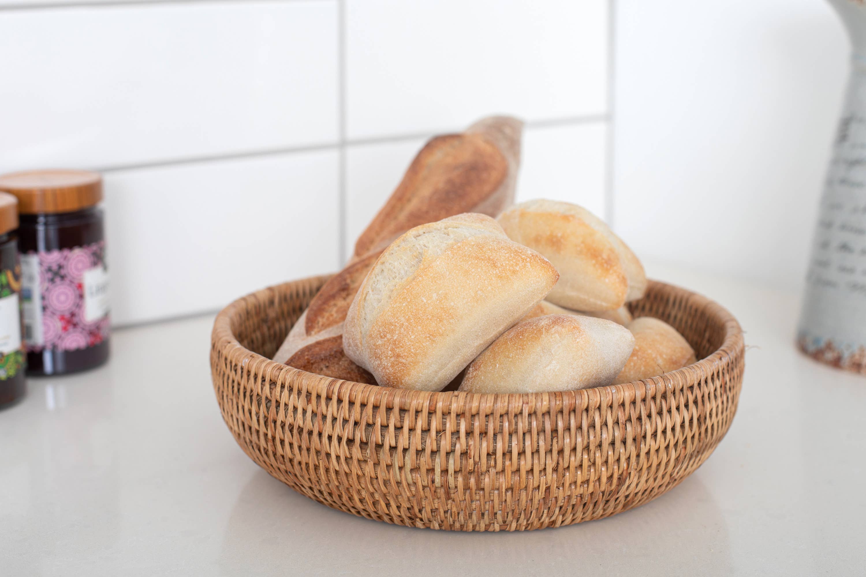 Espresso Rattan Everything Bowl - MaisonBeach