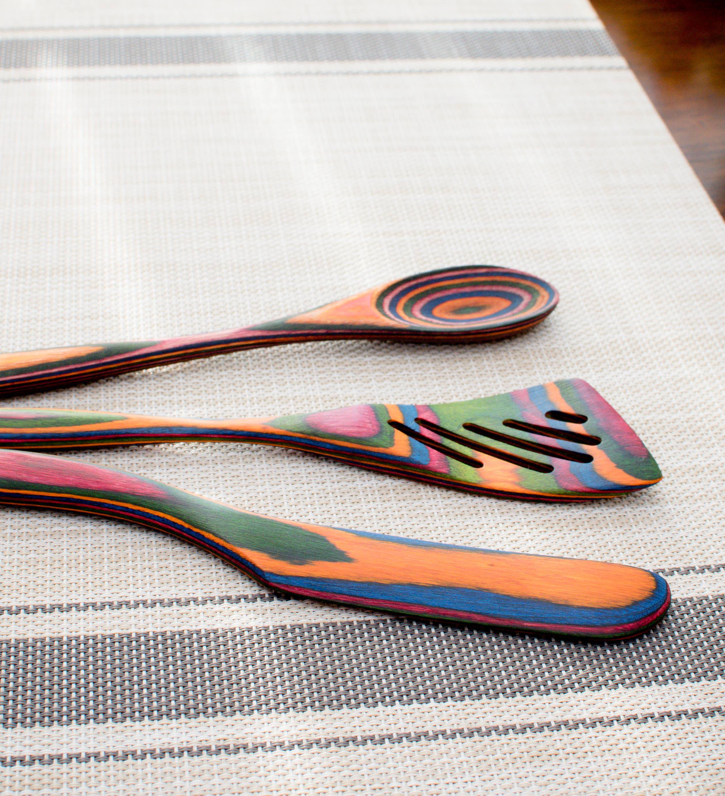 8" Rainbow Pakka Mini Slotted Spatula - MaisonBeach