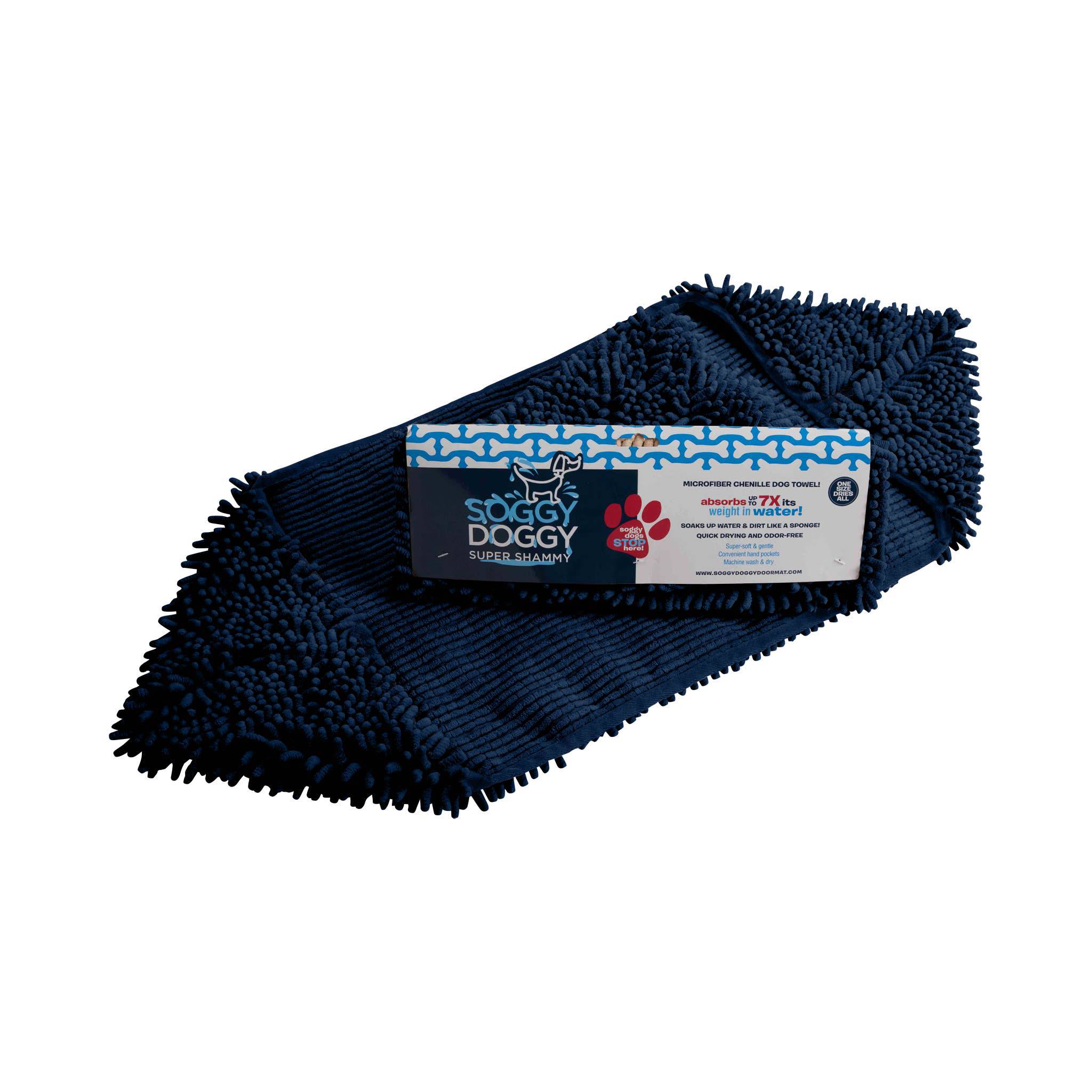 Soggy Doggy Doormat - Soggy Doggy Super Shammy: Navy Blue - MaisonBeach