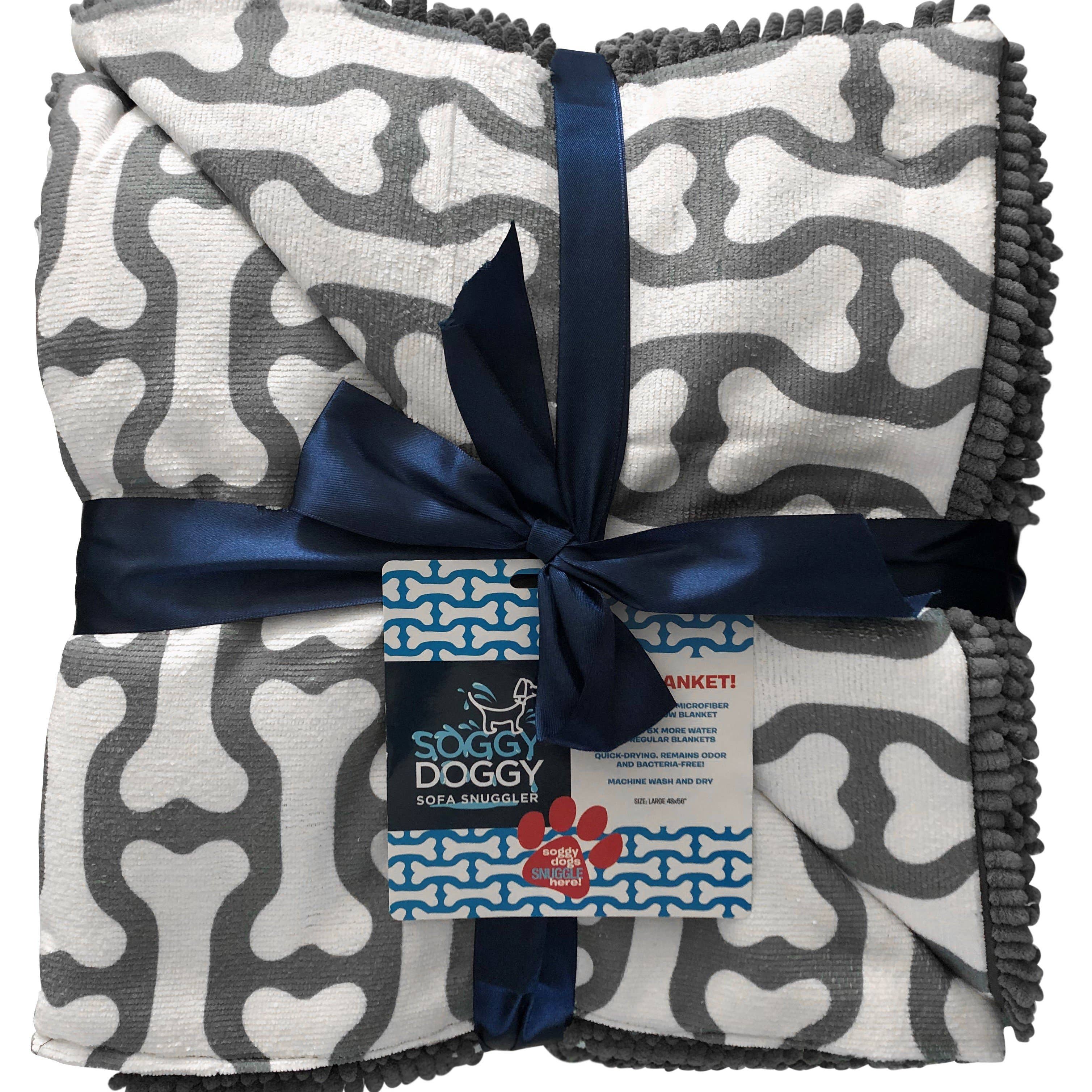 Soggy Doggy Sofa Snuggler Blanket: Grey / Large 48x56" - MaisonBeach