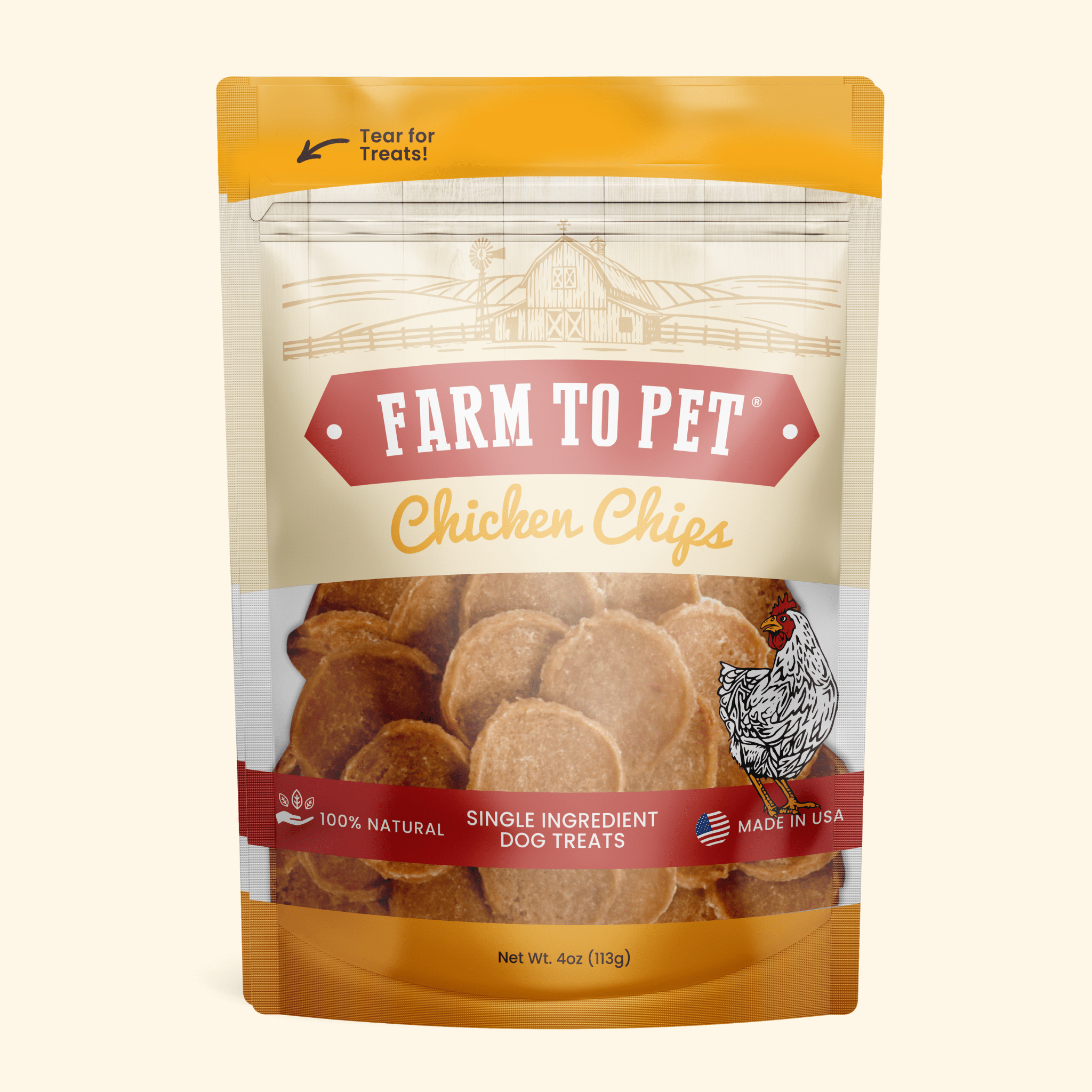 Chicken Chips for Dogs | All-Natural Single-Ingredient Dog Treats - MaisonBeach