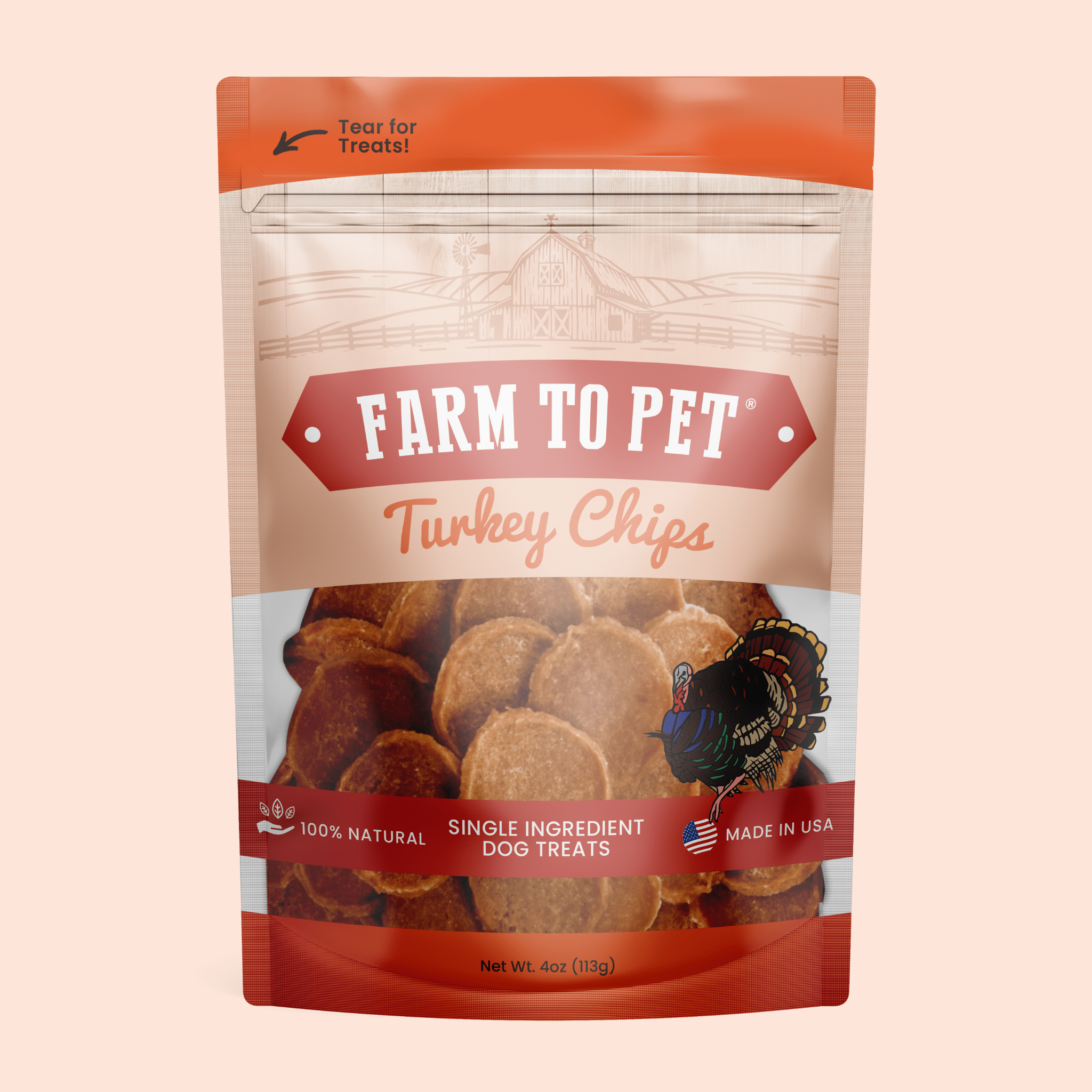 Turkey Chips for Dogs | All-Natural Single-Ingredient Healthy Dog Treats - MaisonBeach