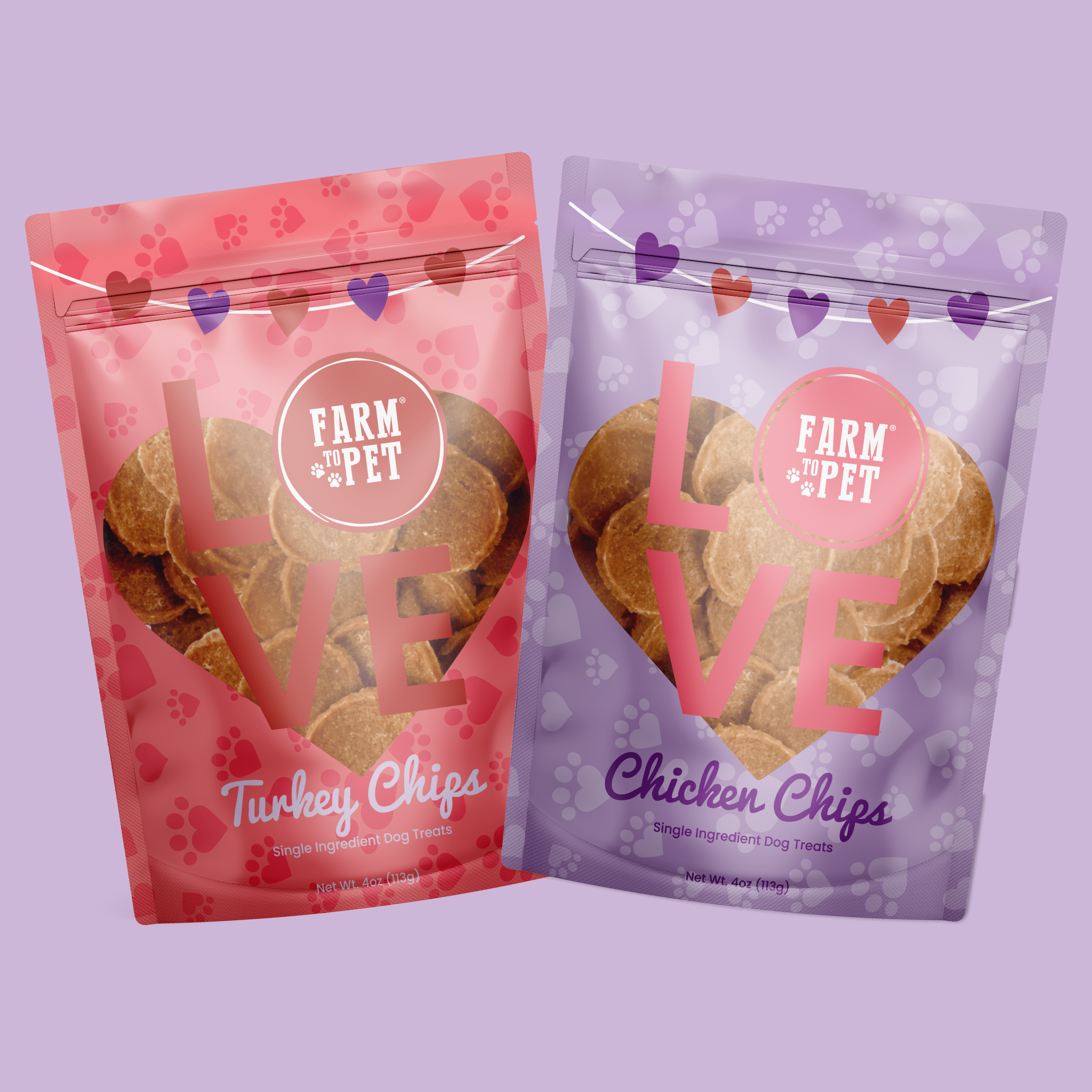 Puppy Love Dog Treat Duo | Poultry Chip Variety Pack - MaisonBeach