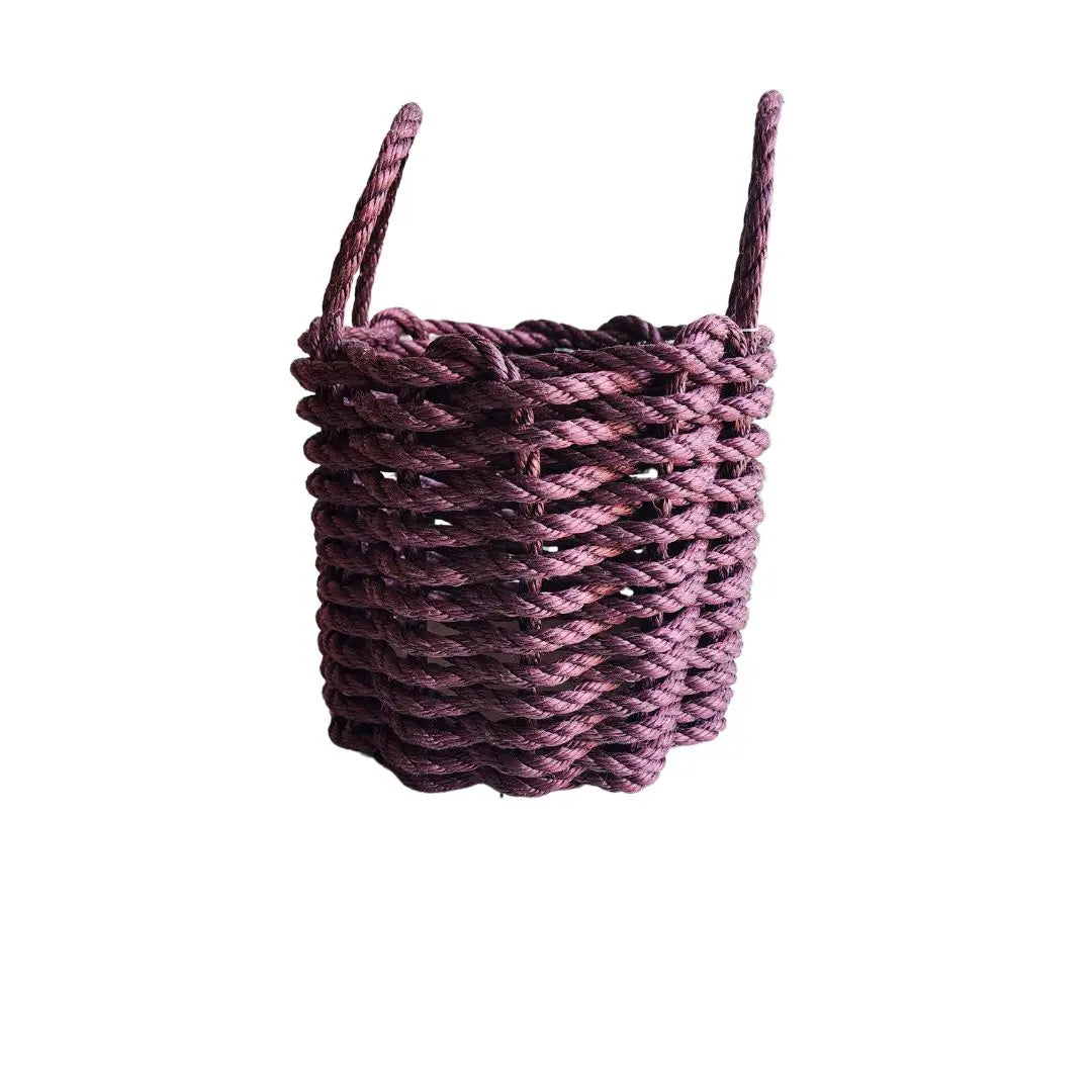 Solid, Single Color Maine Lobster Rope Basket, Handmade - MaisonBeach