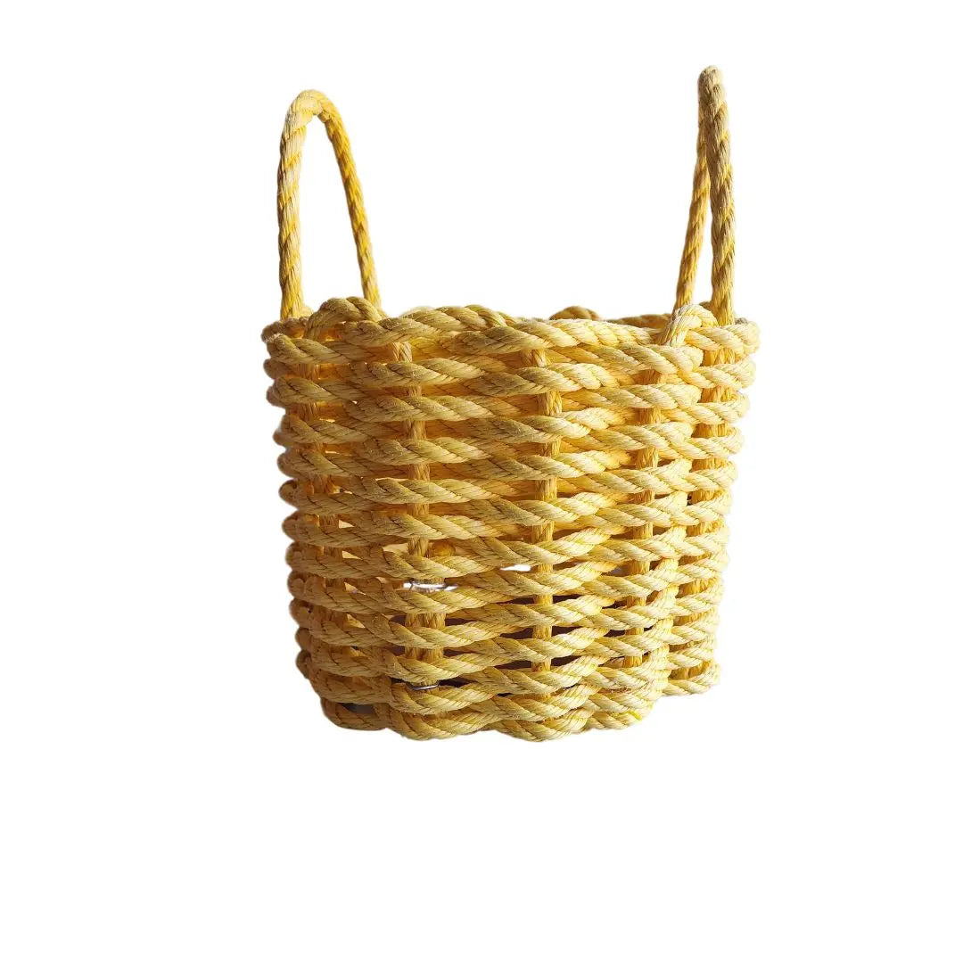 Solid, Single Color Maine Lobster Rope Basket, Handmade - MaisonBeach