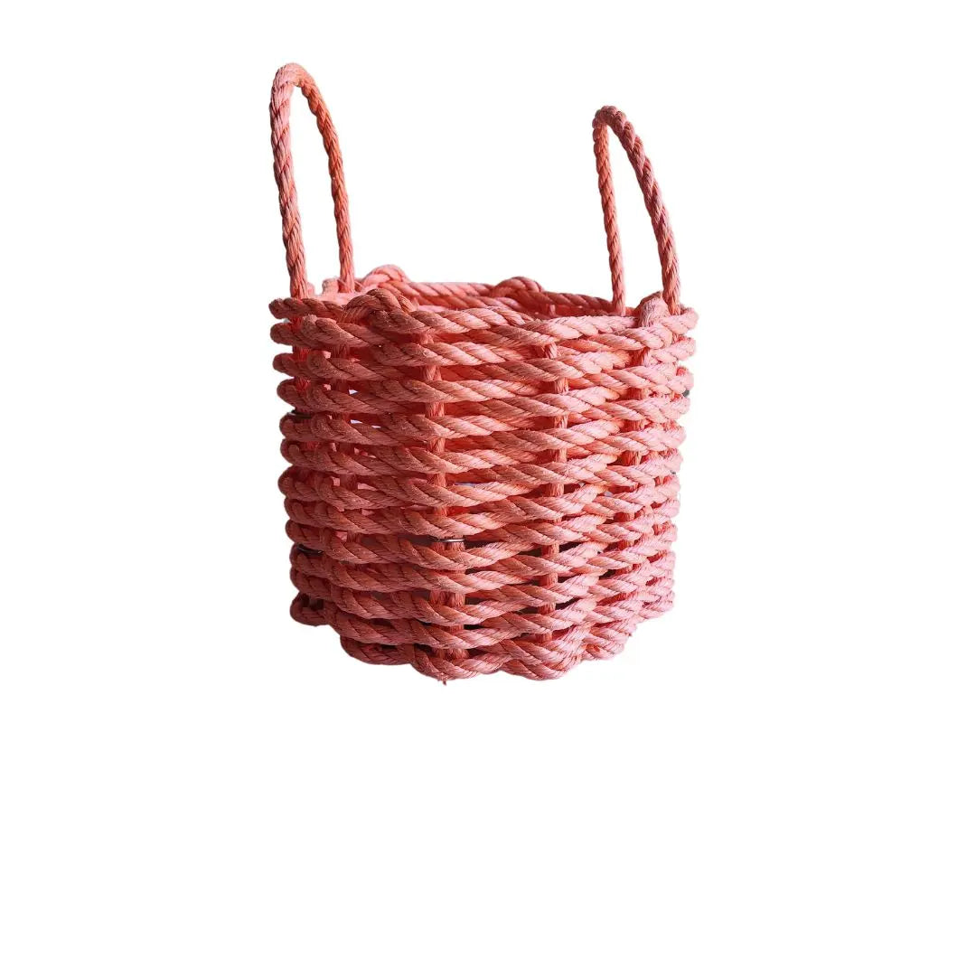 Solid, Single Color Maine Lobster Rope Basket, Handmade - MaisonBeach