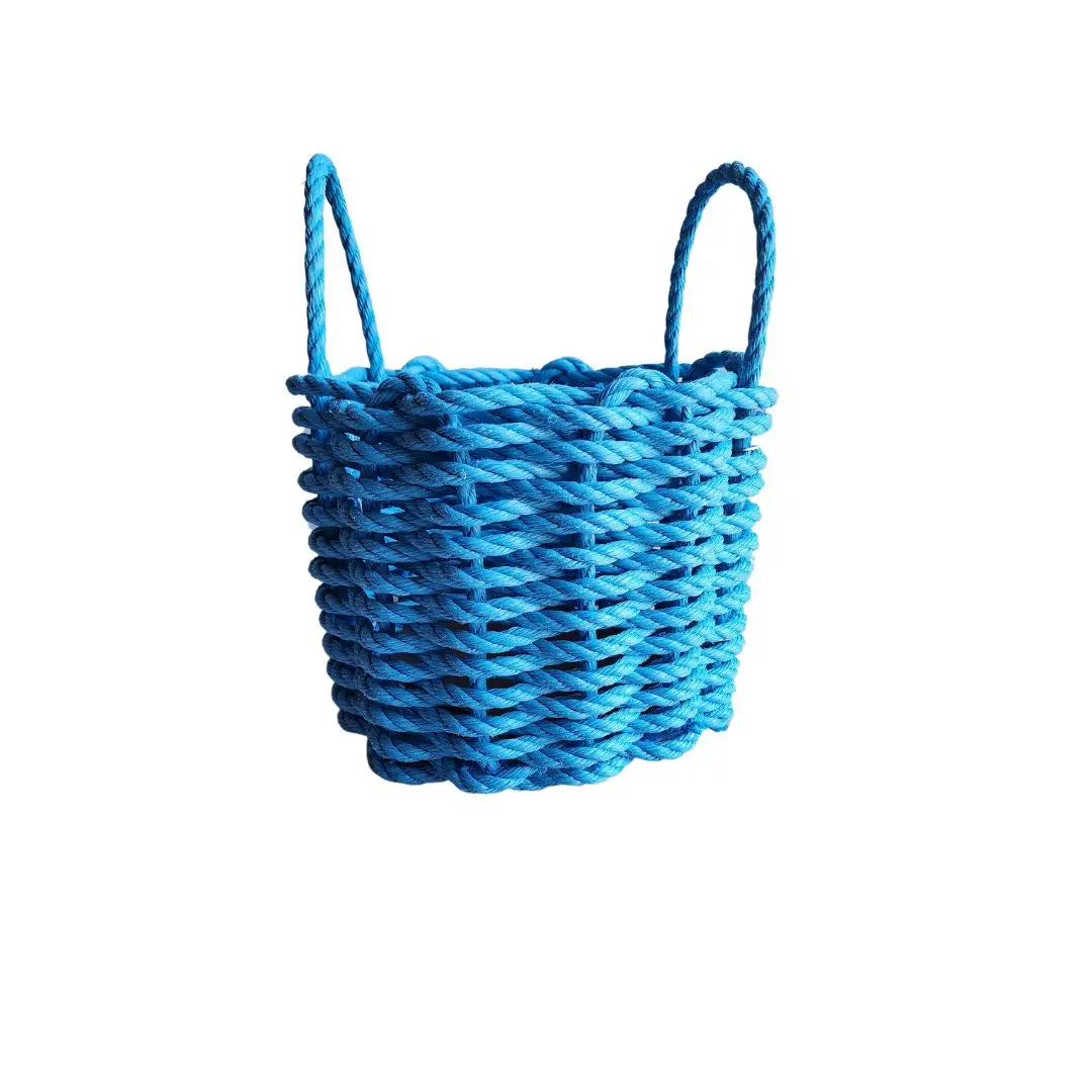 Solid, Single Color Maine Lobster Rope Basket, Handmade - MaisonBeach
