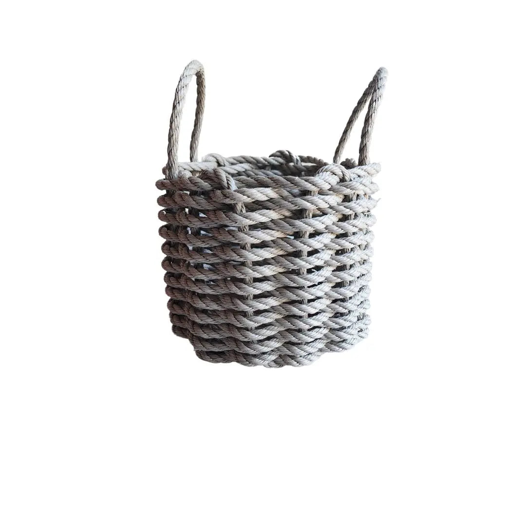 Solid, Single Color Maine Lobster Rope Basket, Handmade - MaisonBeach