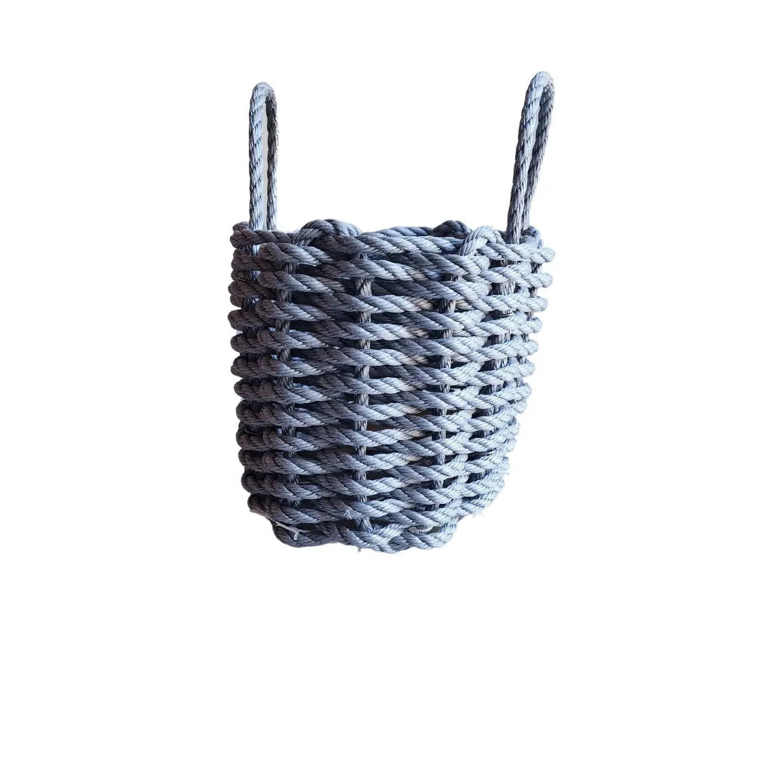 Solid, Single Color Maine Lobster Rope Basket, Handmade - MaisonBeach
