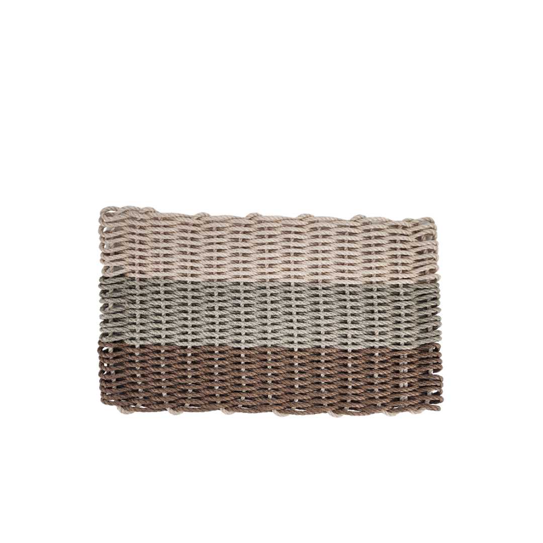 Brown, Tan & Light Tan Ombre Rope Mat - MaisonBeach