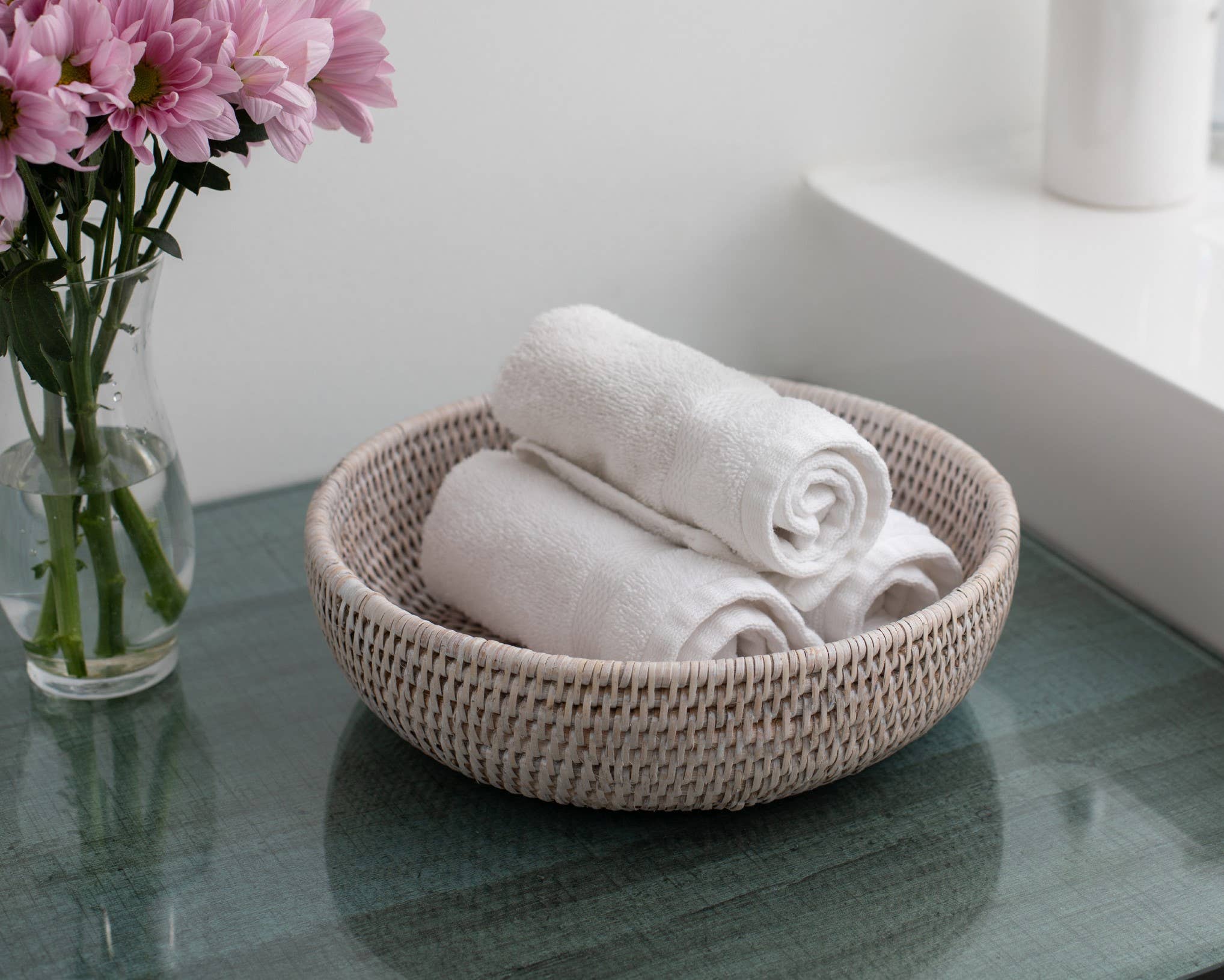 Honey Brown Rattan Everything Bowl - MaisonBeach