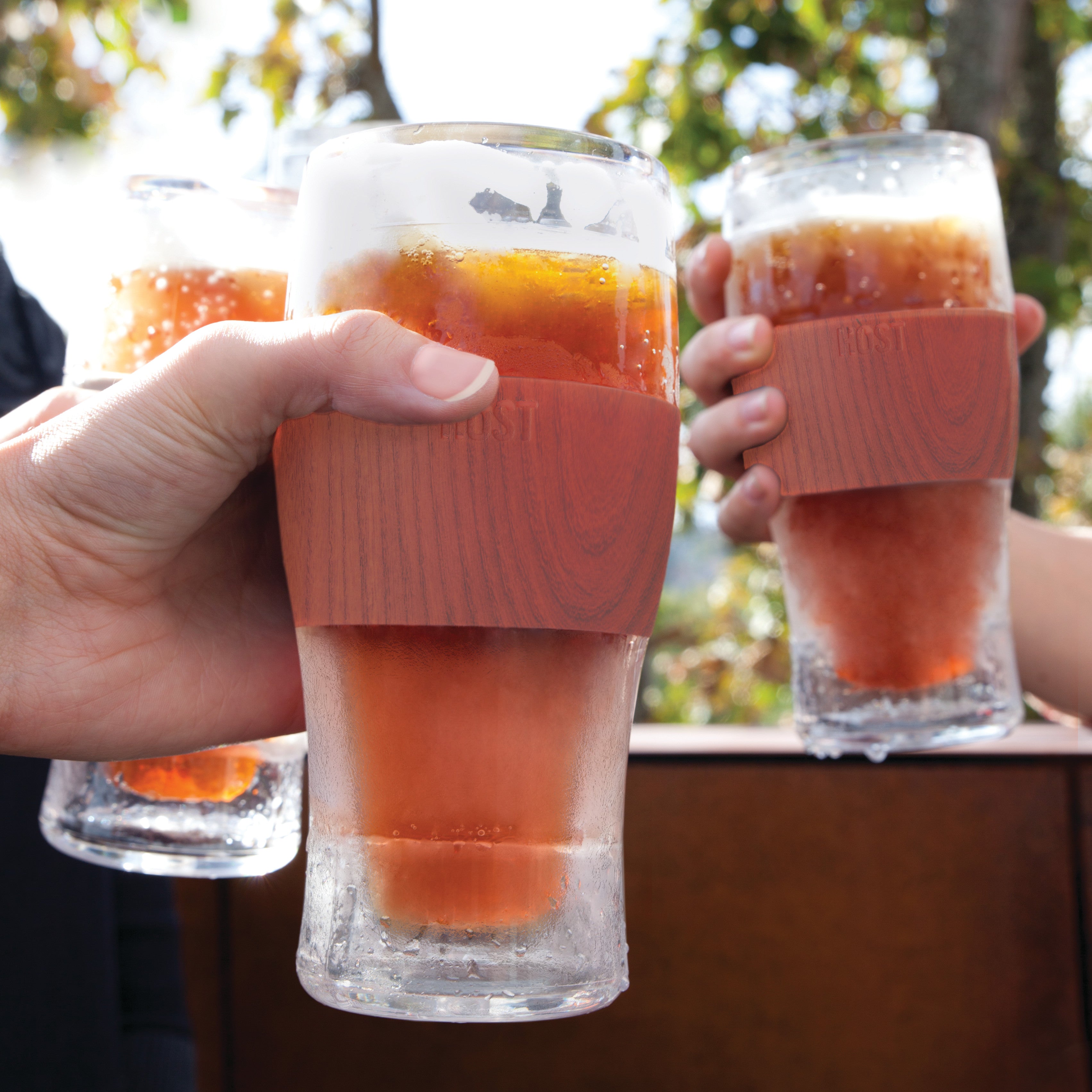 Beer FREEZE™ in Wood, Set of 2 - MaisonBeach