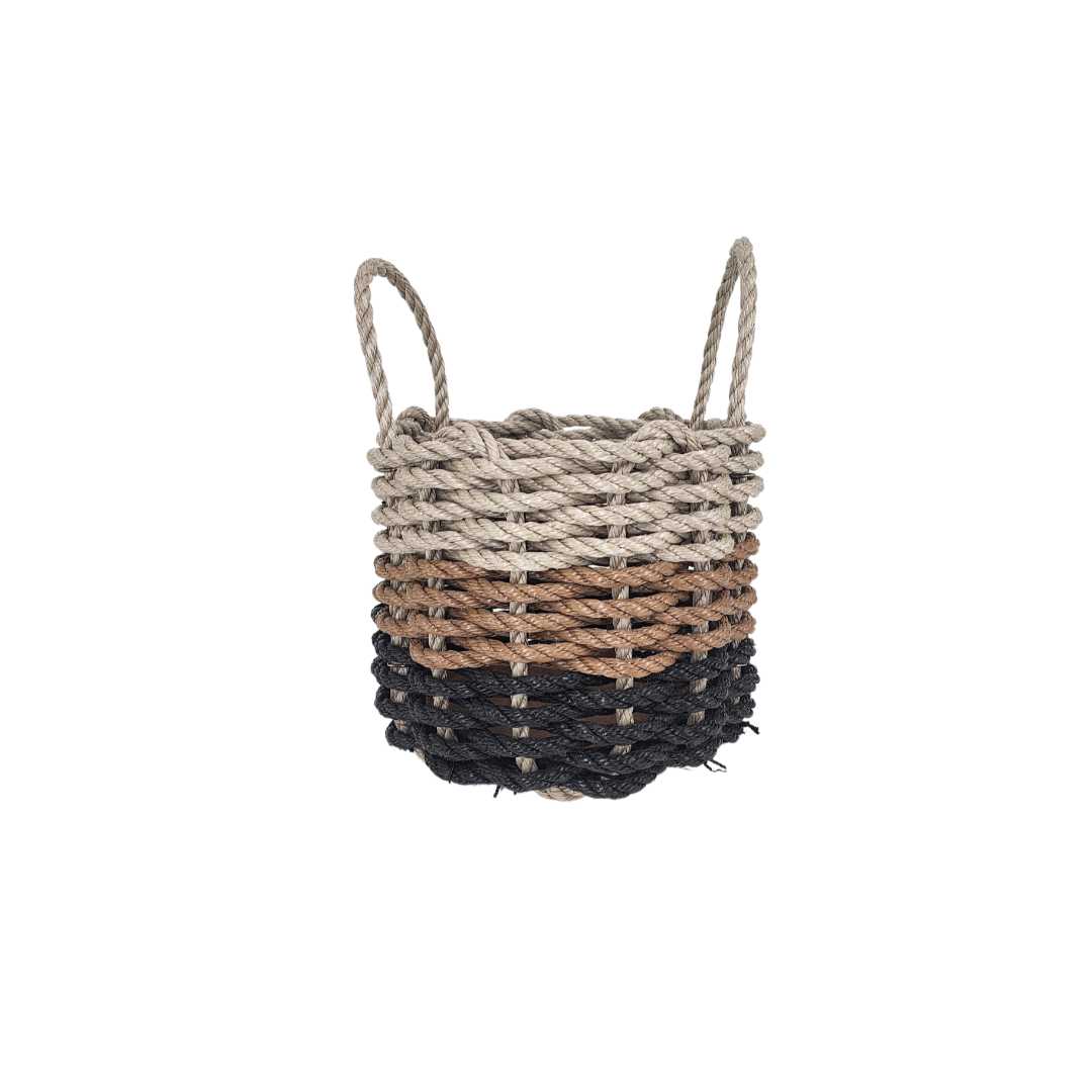 Authentic Maine Lobster Rope Storage Black, Brown, Tan Ombre - MaisonBeach