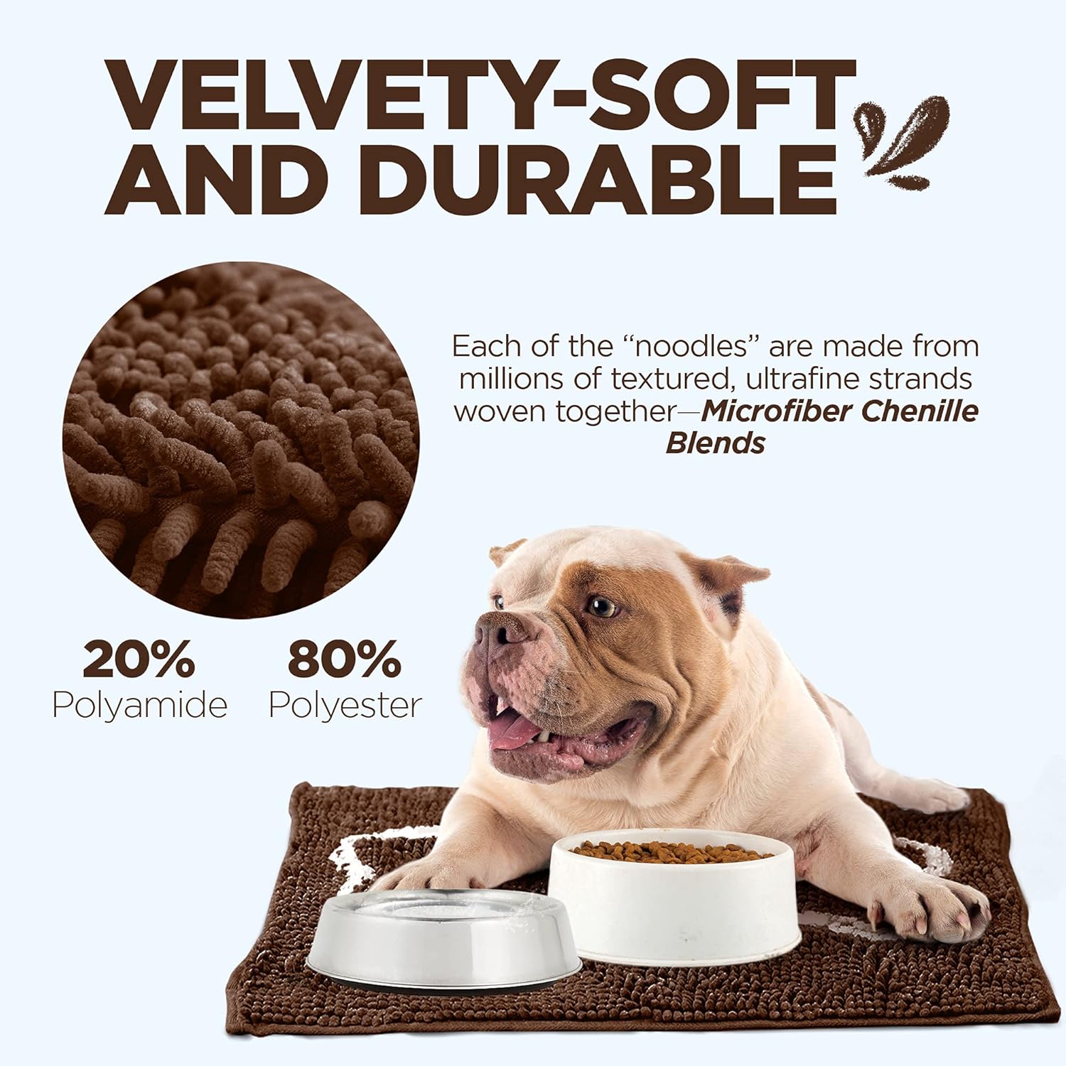 Small, 18" x 24" Chocolate Bone Absorbent Placemat - MaisonBeach
