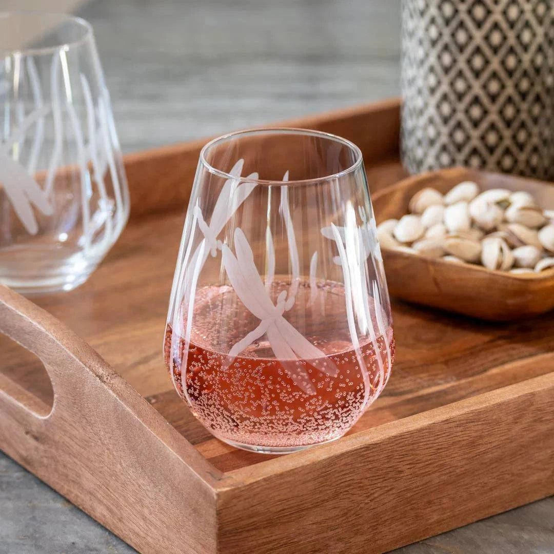 Dragonfly 18oz. Stemless Wine Glass - MaisonBeach