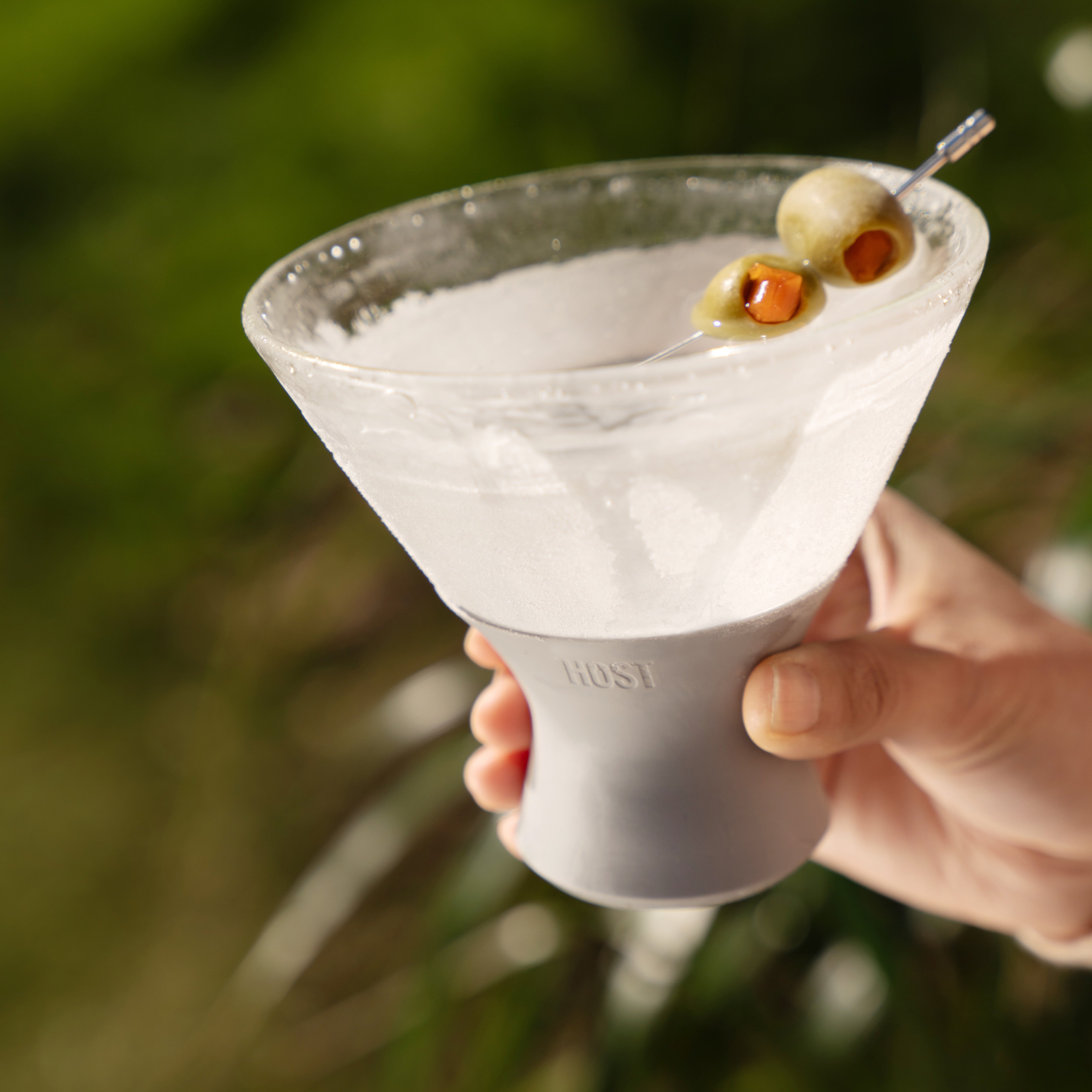 Glass Martini FREEZE™ in Gray, Set of 2