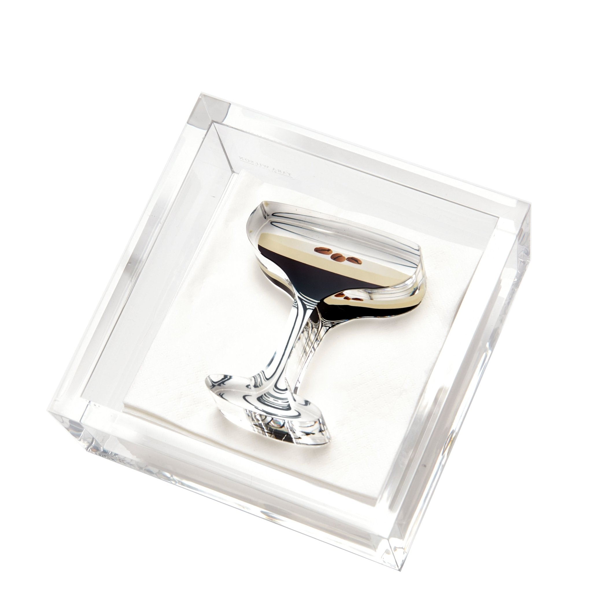 Espresso Martini Acrylic Cocktail Napkin Holder - MaisonBeach