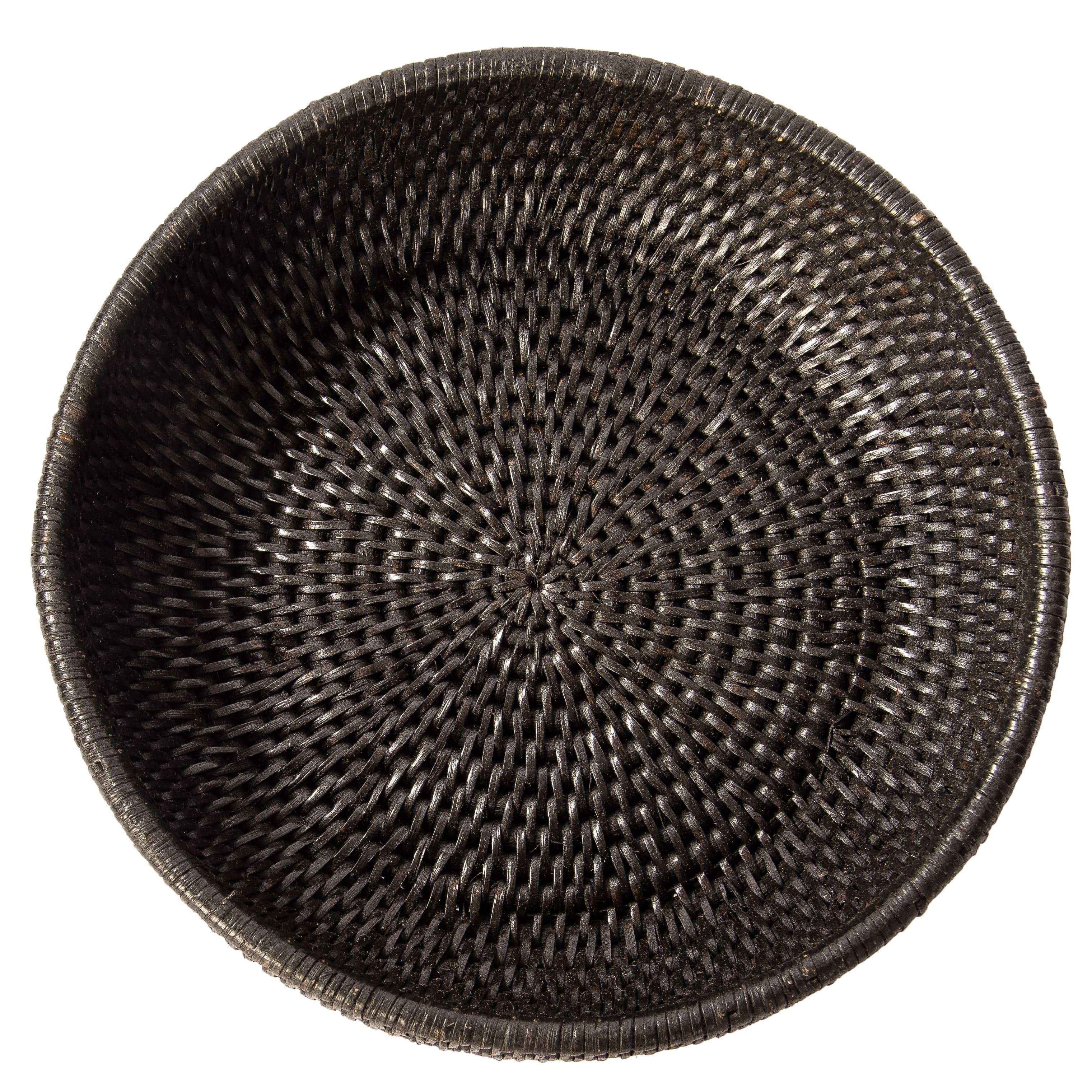 Espresso Rattan Everything Bowl - MaisonBeach