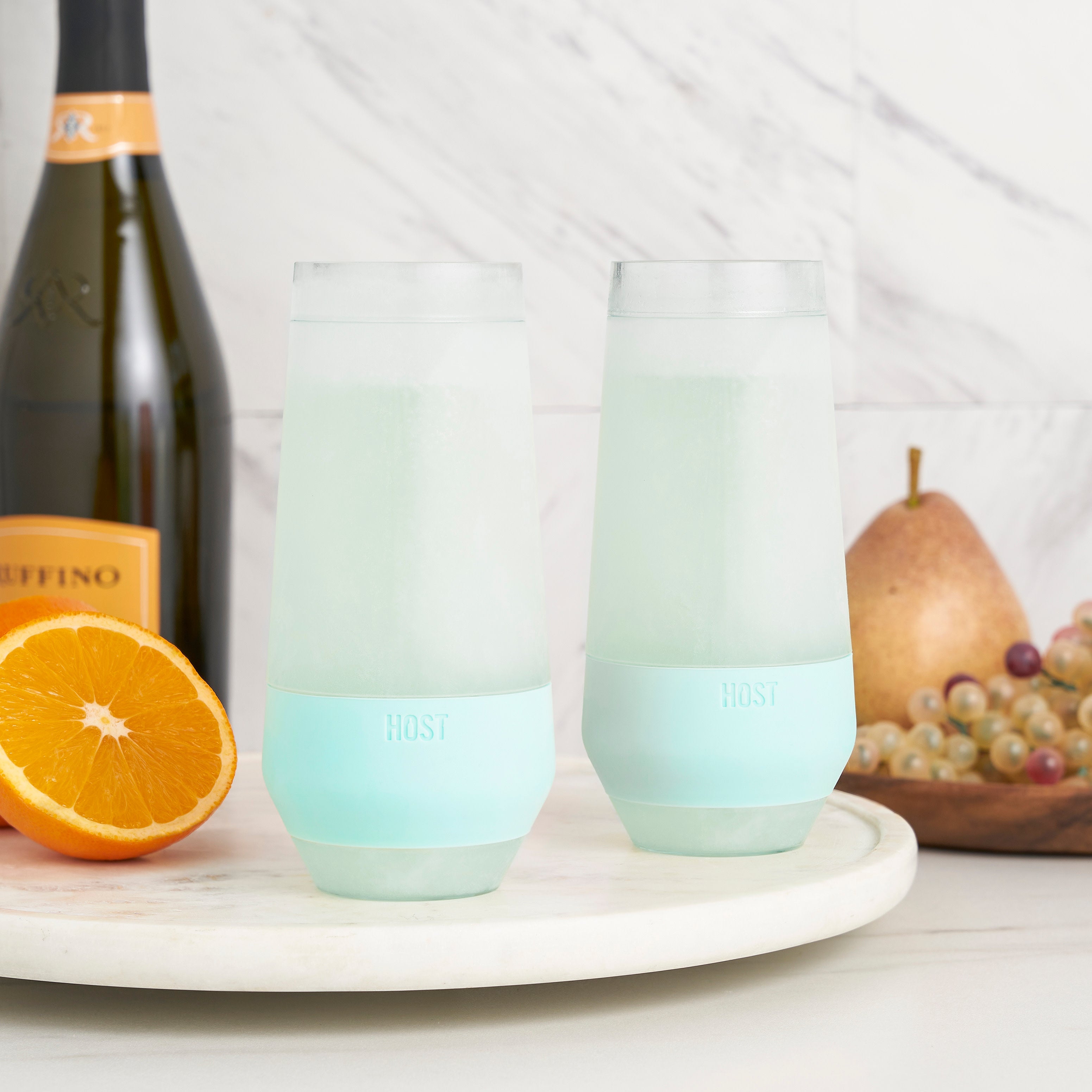 Champagne FREEZE™ in Seafoam Tint, Set of 2 - MaisonBeach