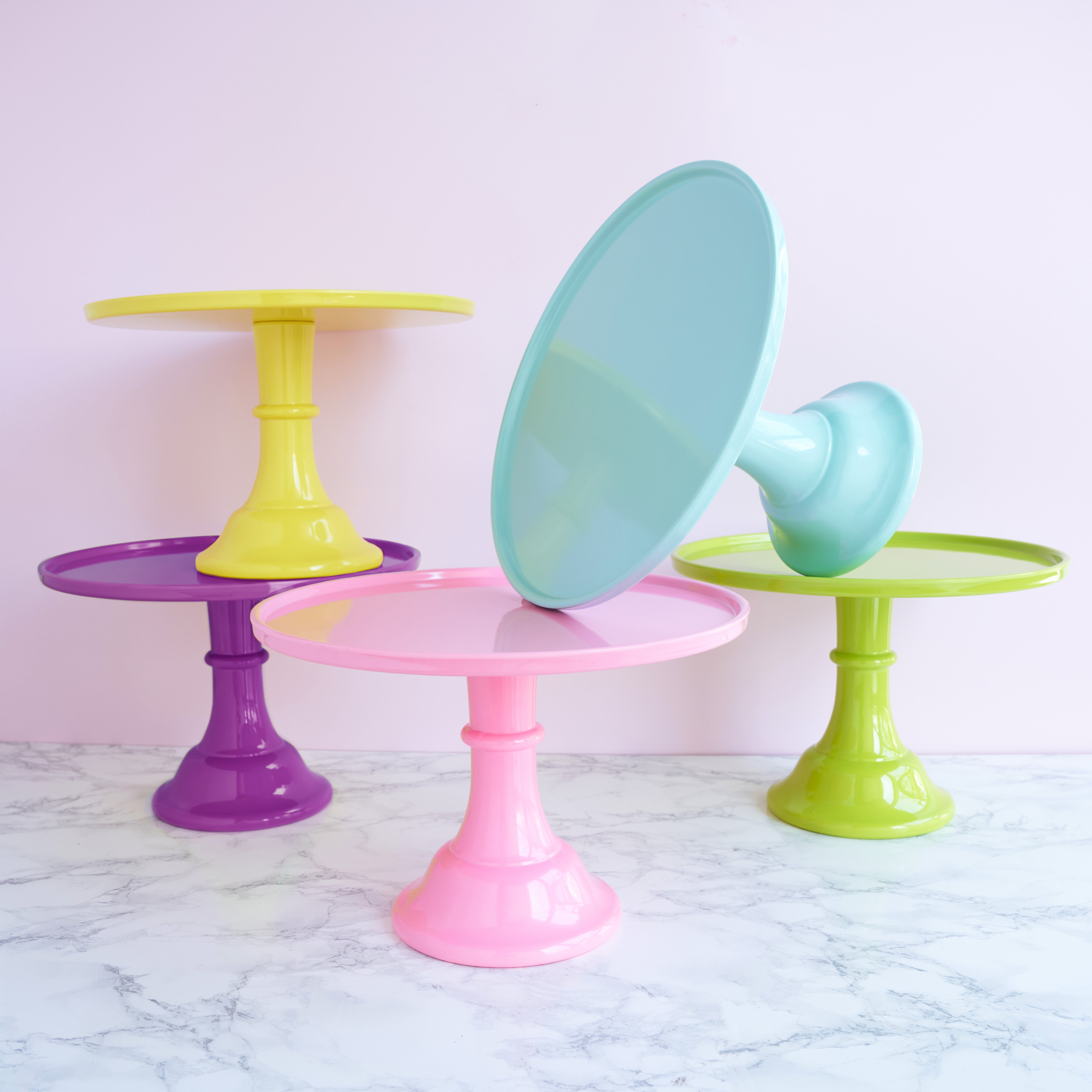Melamine Cake Stand in Mint - MaisonBeach