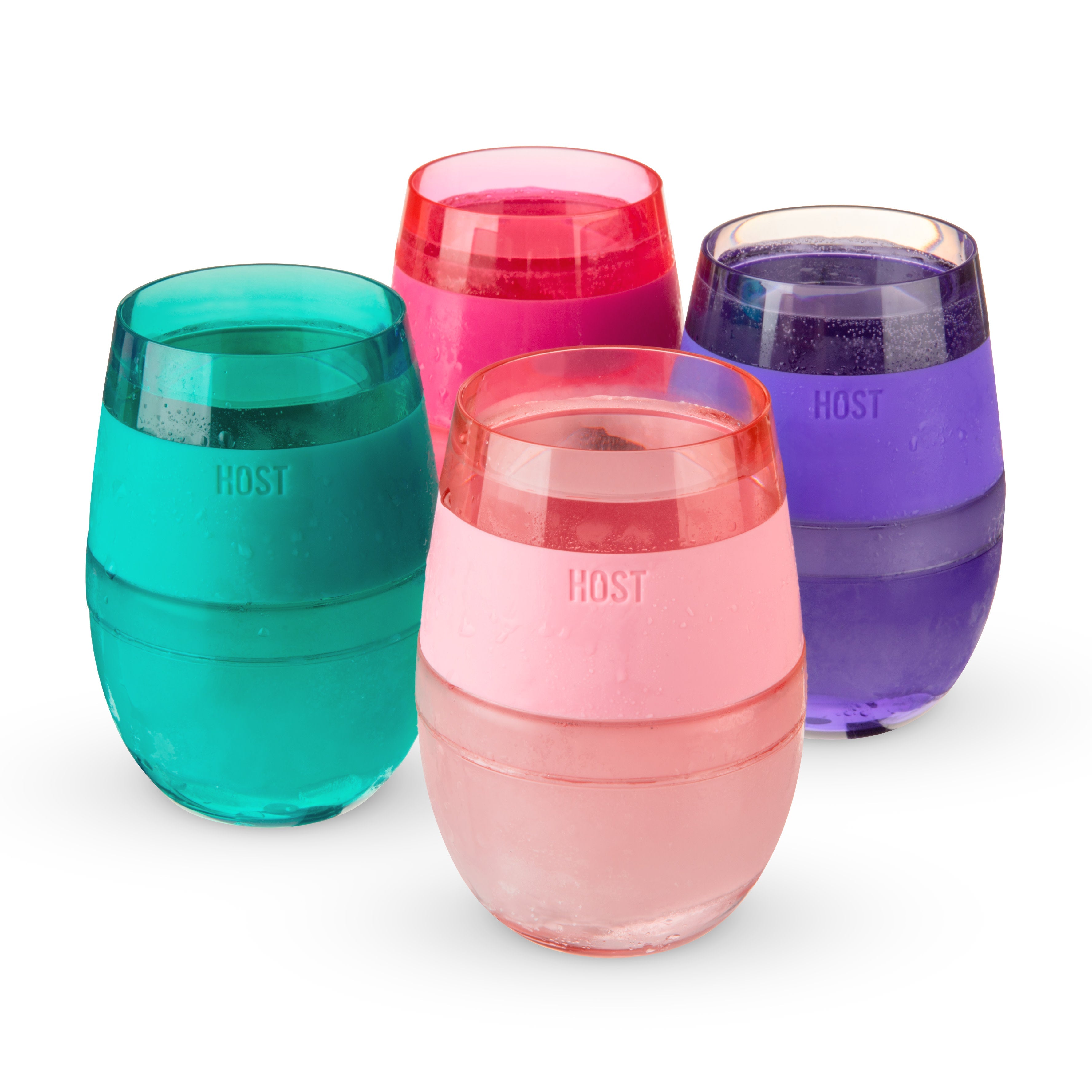 Wine FREEZE™ in Translucent Multicolor, Set of 4