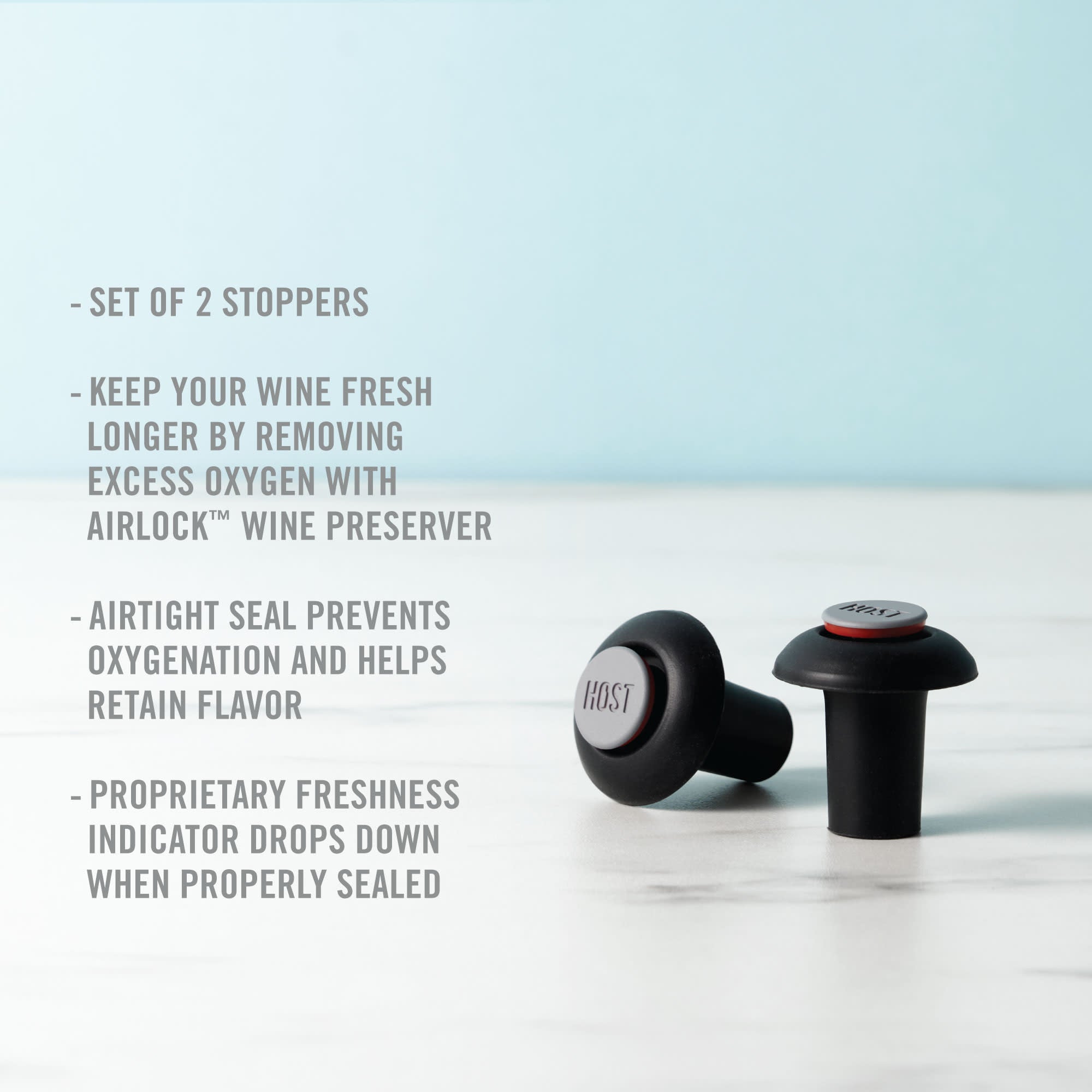 Airlock Extra Wine Stoppers - MaisonBeach