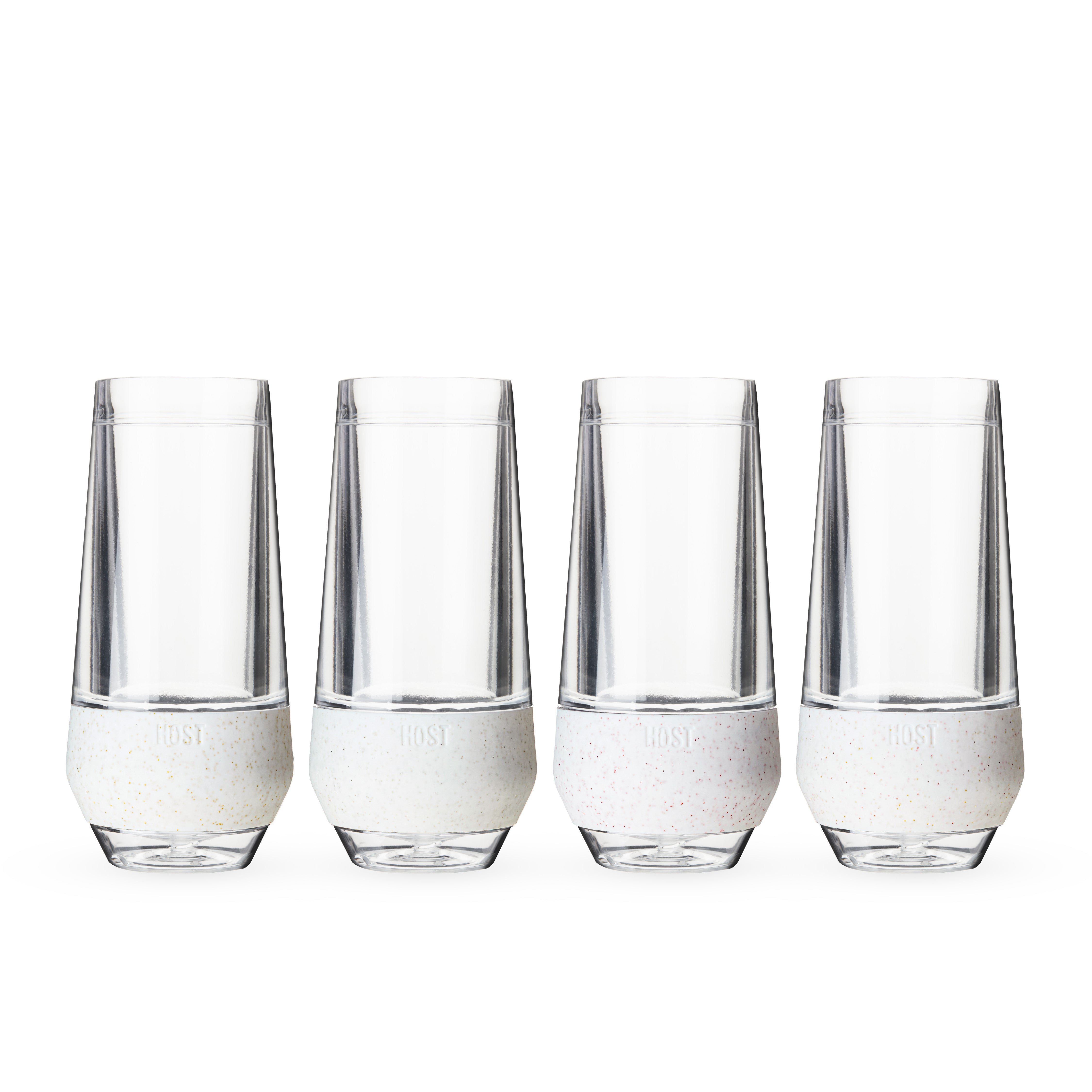 Champagne FREEZE™ in Glitter, Set of 4 - MaisonBeach