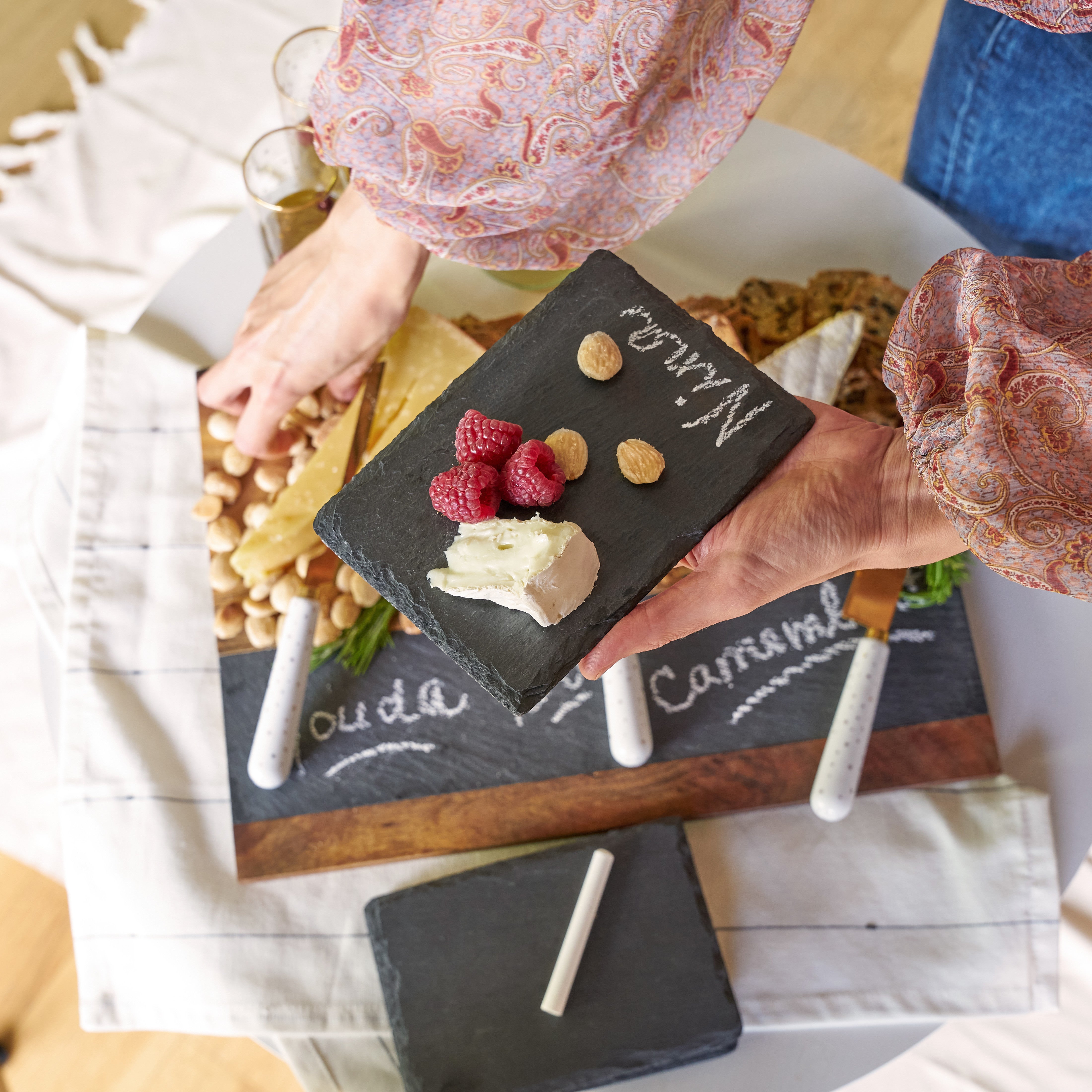 Slate Tapas Plates, Set of 4