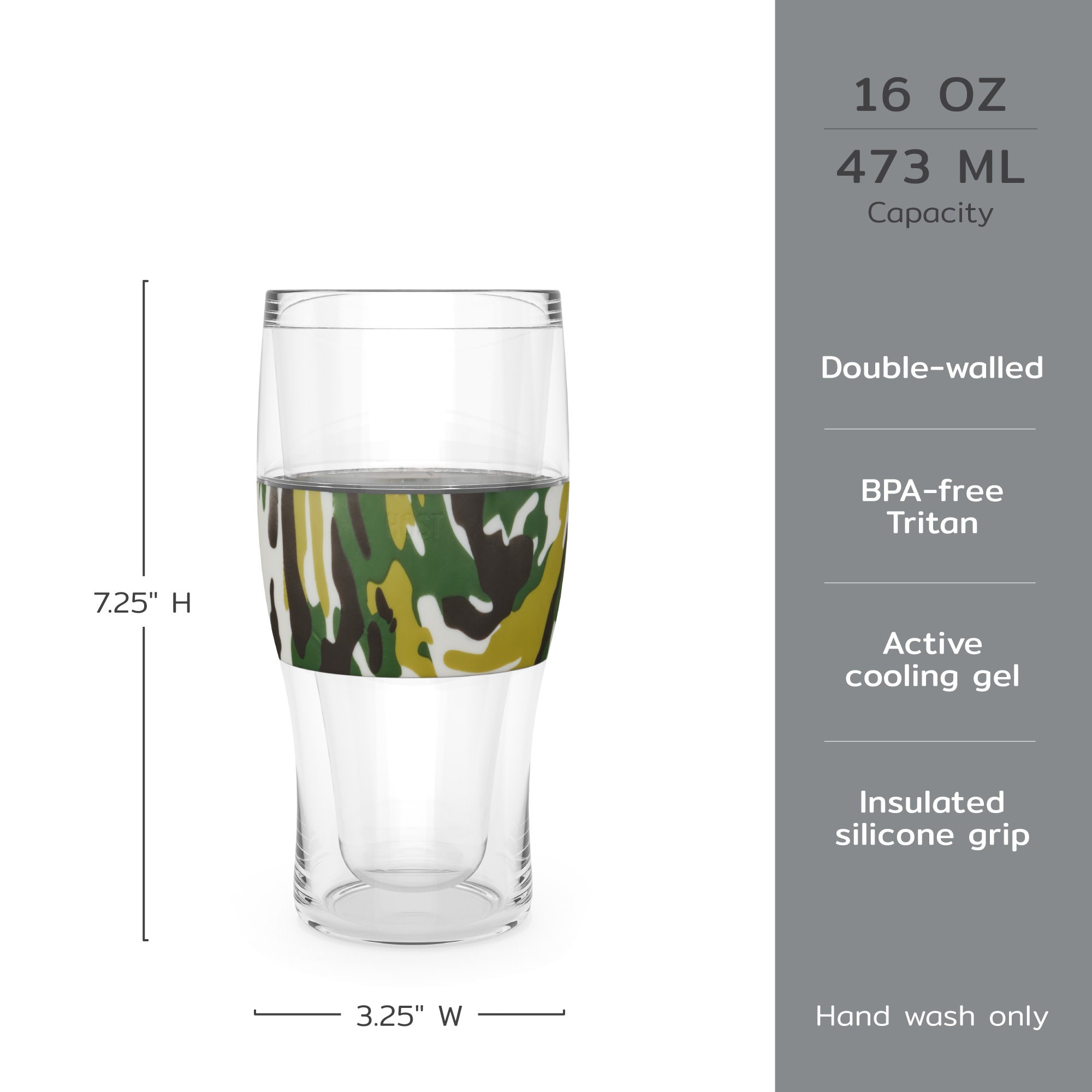 Beer FREEZE™ in Green Camo, Set of 1 - MaisonBeach