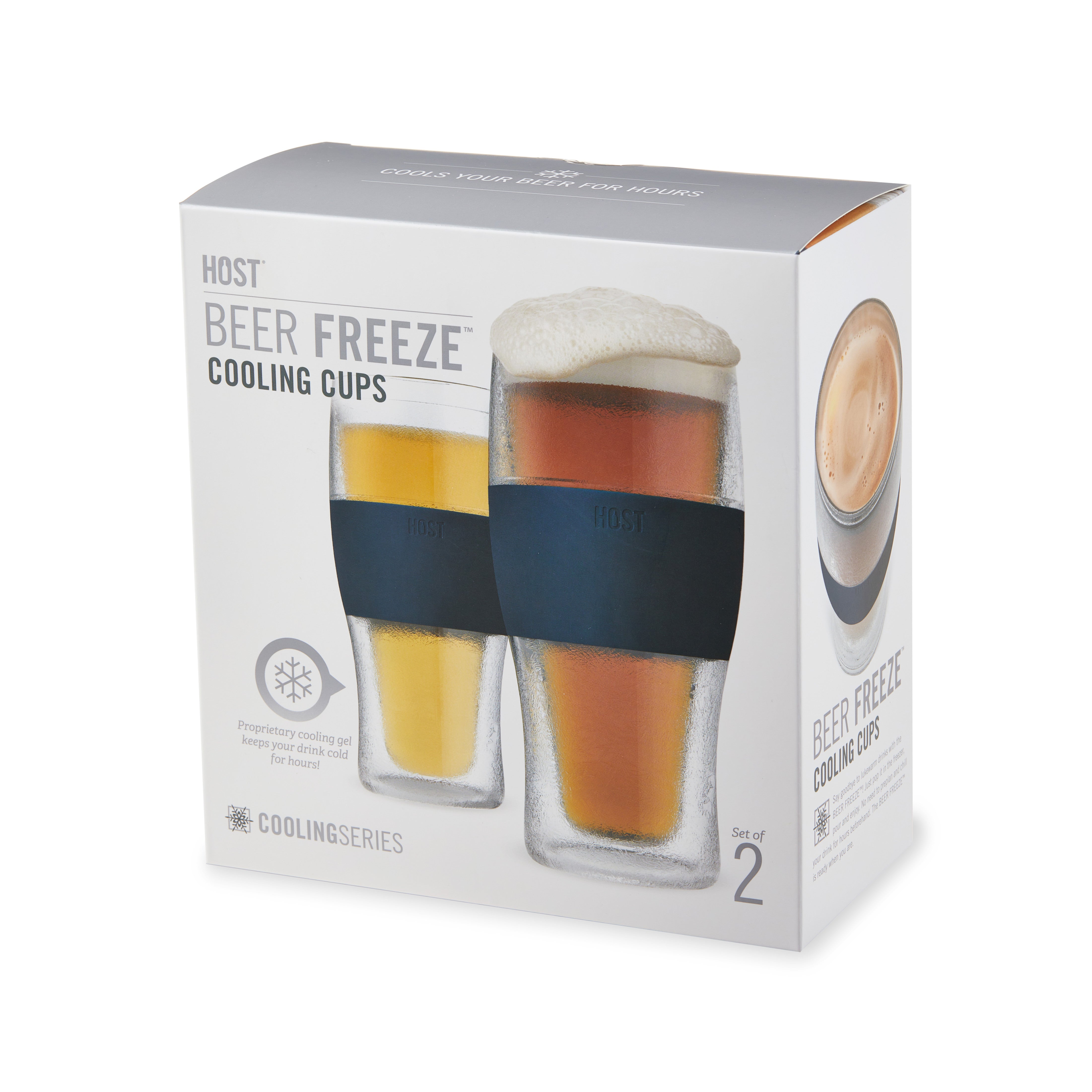 Beer FREEZE™ in Varsity Blue, Set of 2 - MaisonBeach