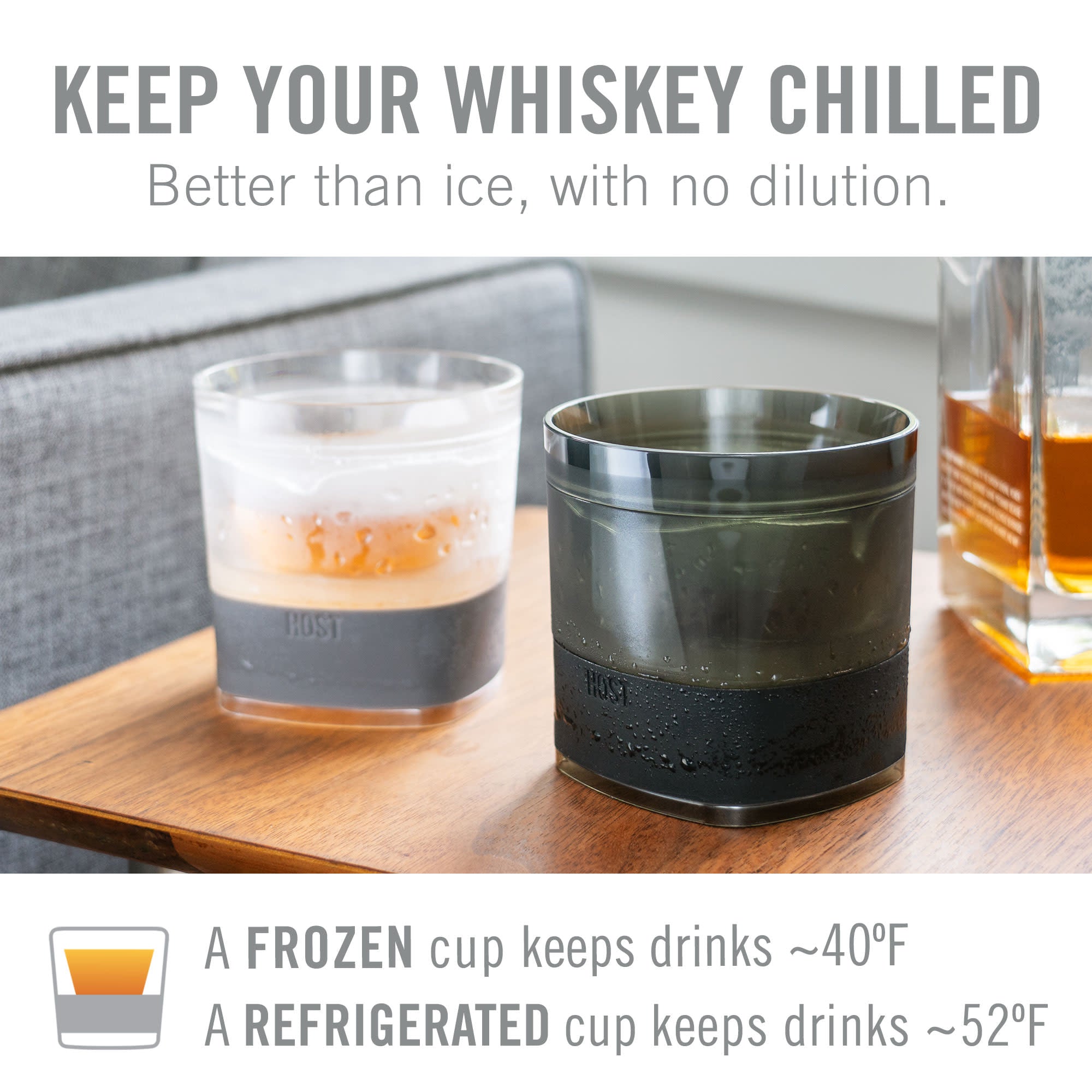 Whiskey FREEZE™ in Gray, Set of 2